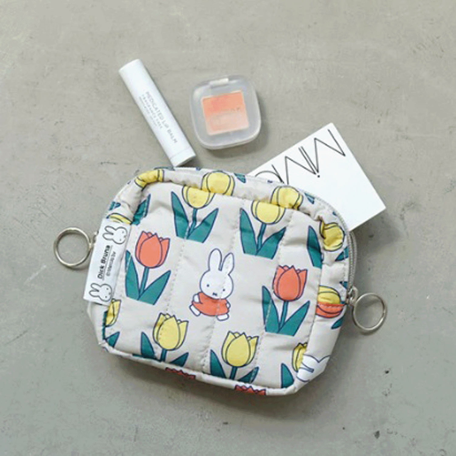 ミッフィー キルティングスクエアポーチ （Dick Bruna） TULIP - 画像4