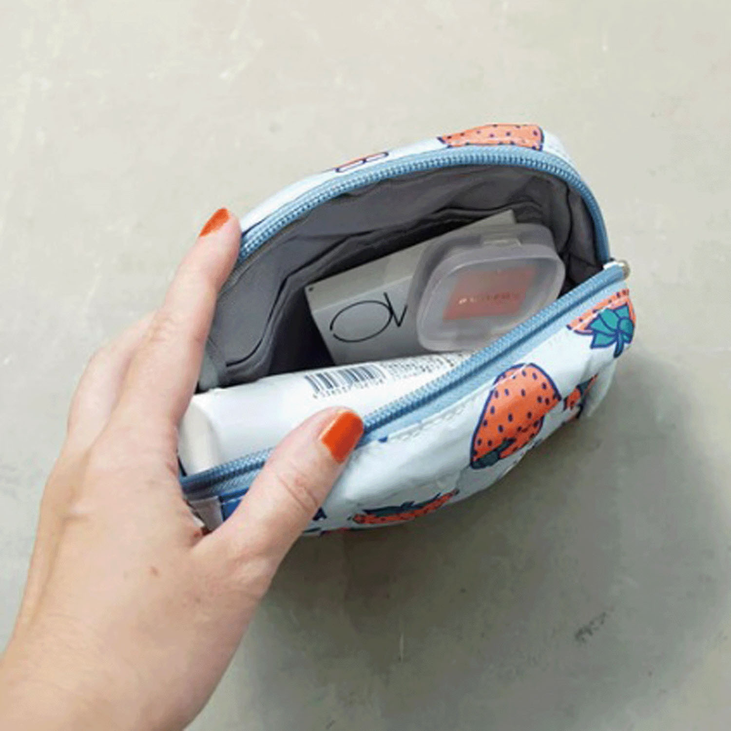 ミッフィー キルティングスクエアポーチ （Dick Bruna） STRAWBERRY - 画像4