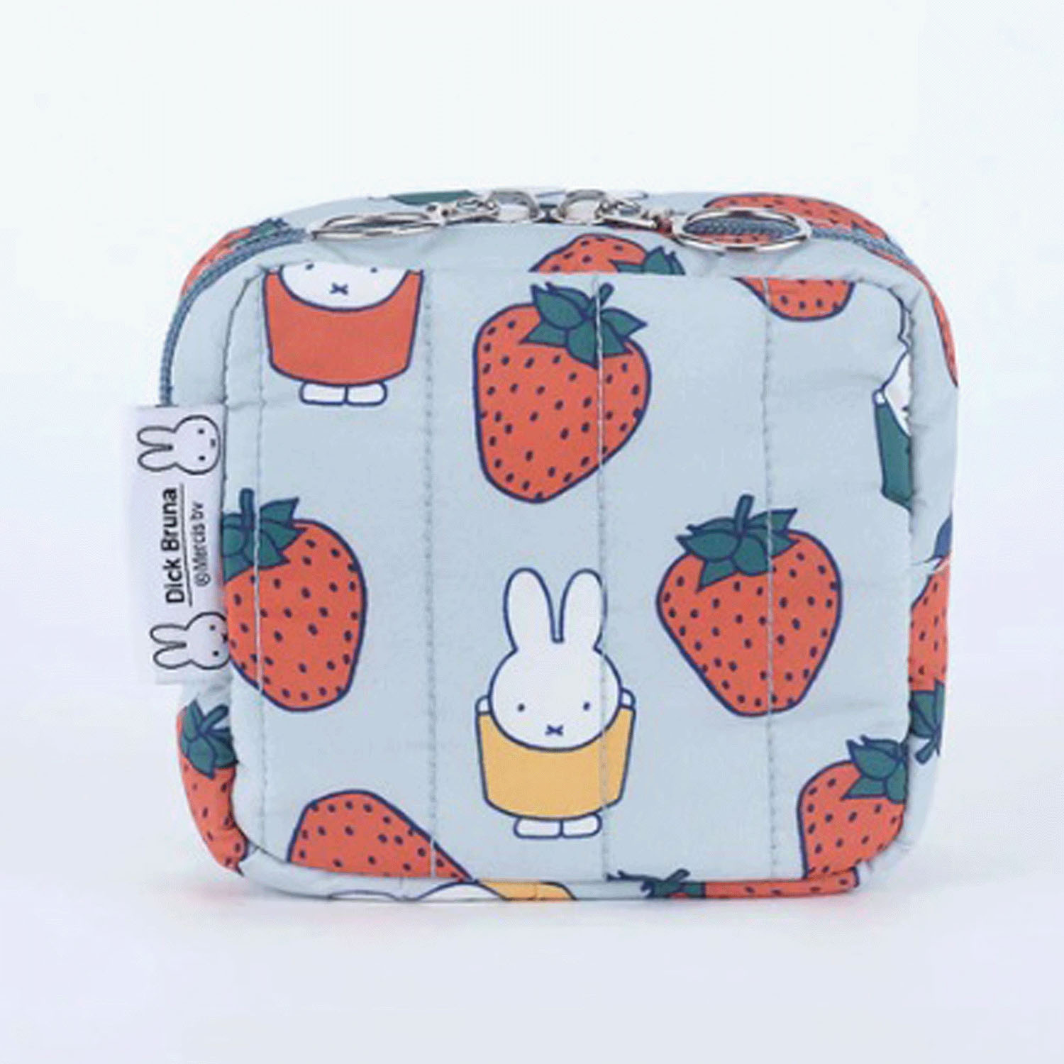 ミッフィー キルティングスクエアポーチ （Dick Bruna） STRAWBERRY - 画像1