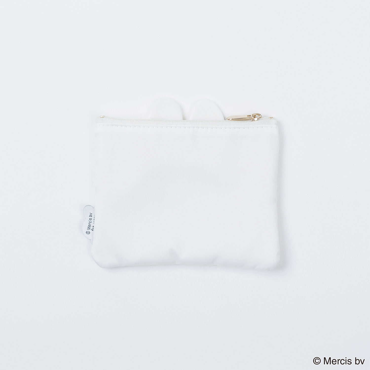 ミッフィー BASIC FACE ミニフラットポーチ アイボリー - 画像2