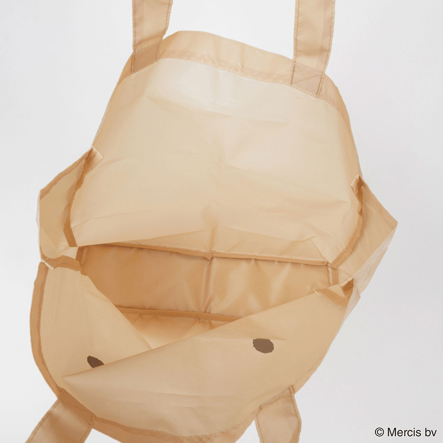 ミッフィー BASIC FACE ショッピングバッグ M ベージュ - 画像3