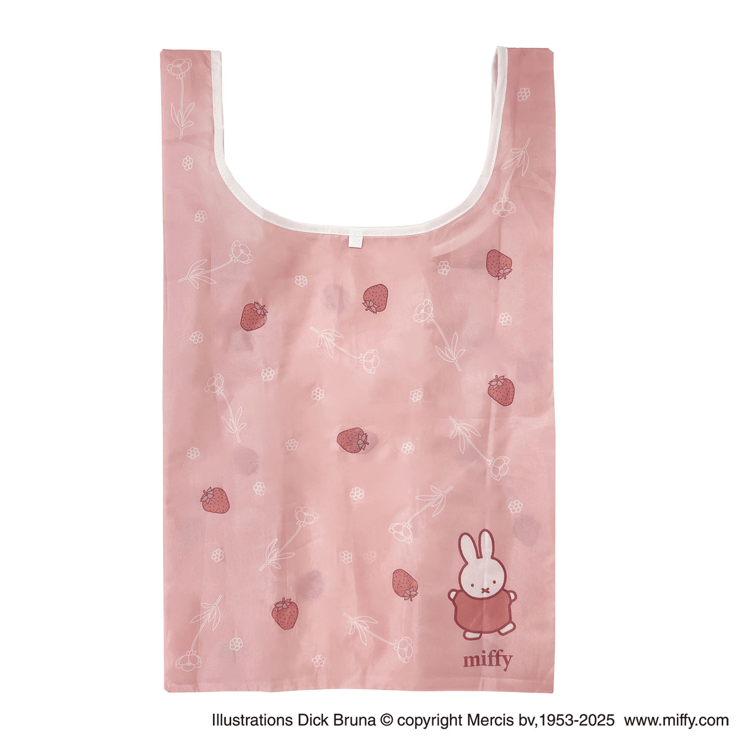 ミッフィー ポーチ付きエコバッグ ストロベリー - 画像2