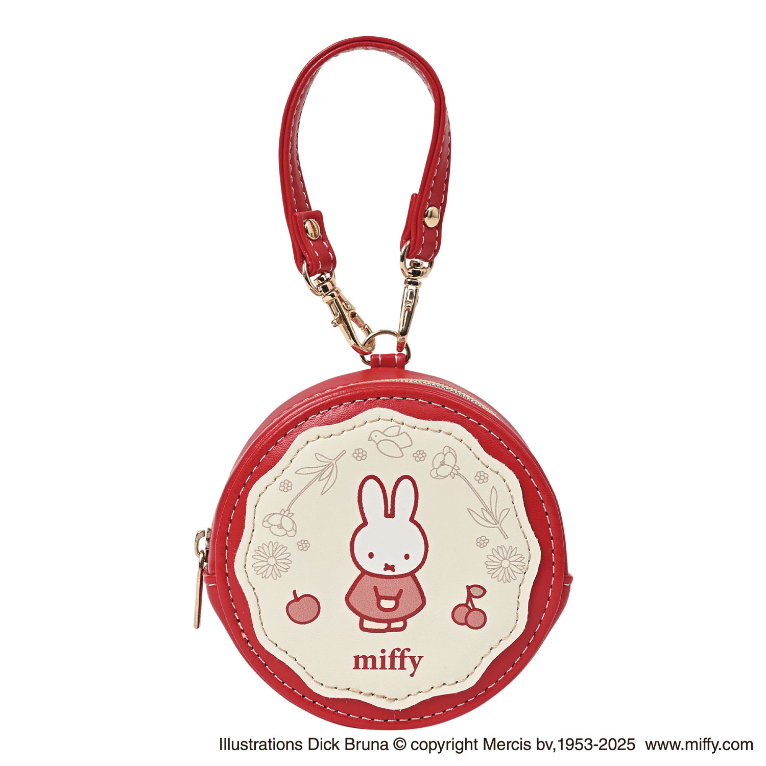 ミッフィー ラウンドマカロンポーチ チェリー - 画像2