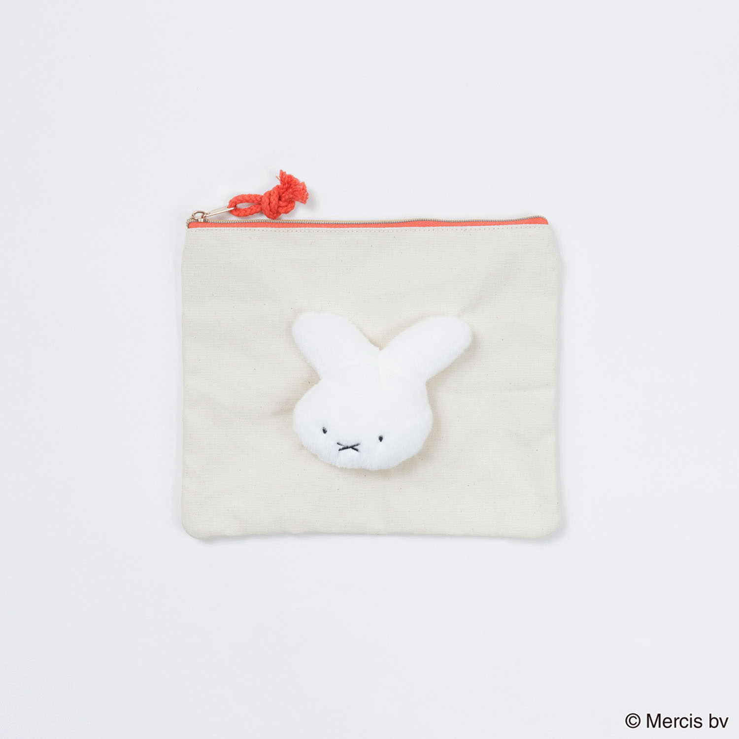 ミッフィー 70th ナインチェ マスコットフラットポーチ ブルーナレッド