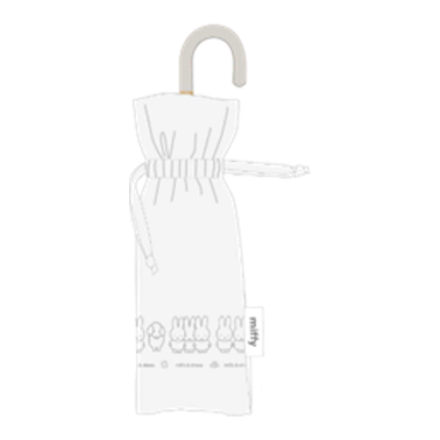 ミッフィー晴雨兼用コンパクト折りたたみ傘 ミッフィーとひつじ - 画像1