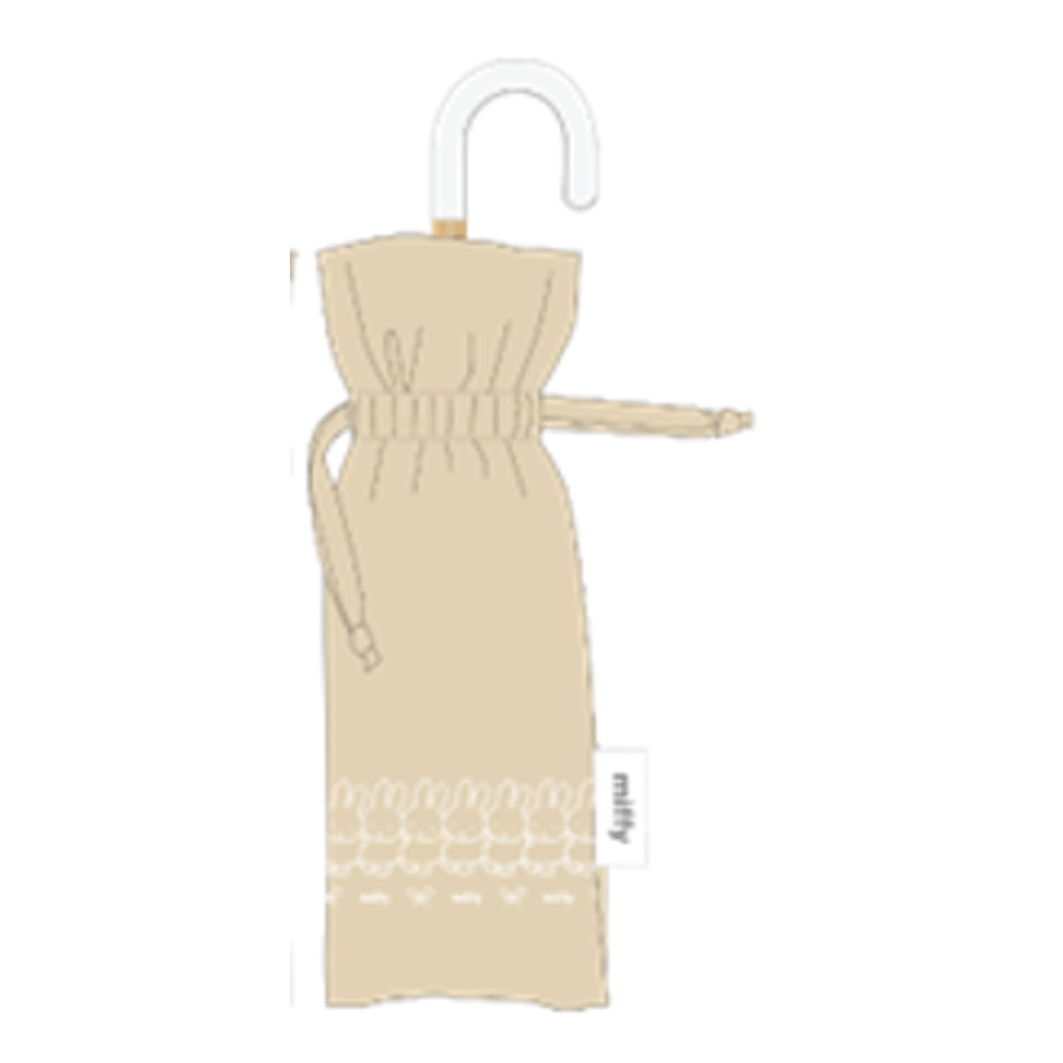 ミッフィー晴雨兼用コンパクト折りたたみ傘 ミッフィーいっぱい - 画像1