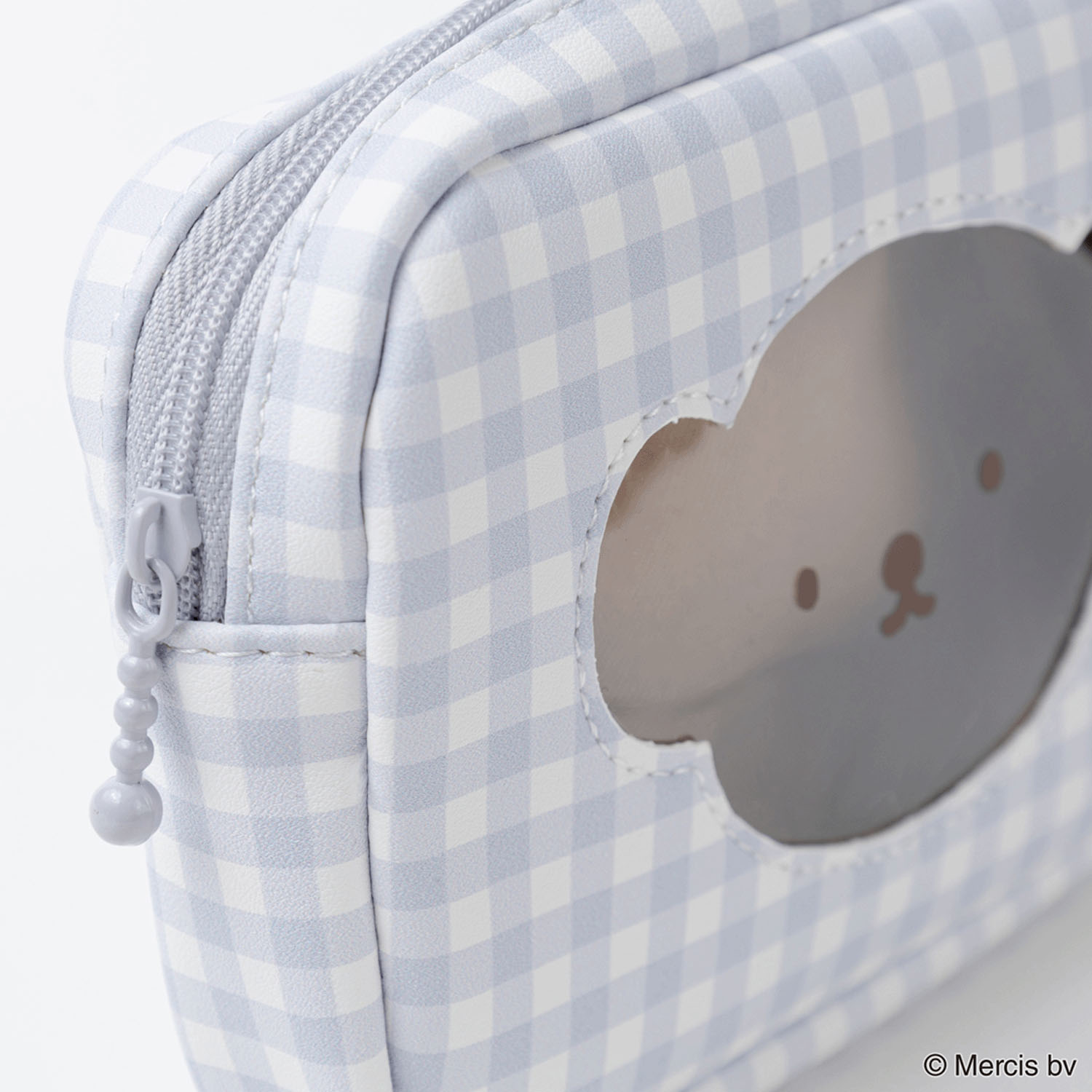 miffy BRUNA PLAID スクエアポーチ ブルー - 画像5