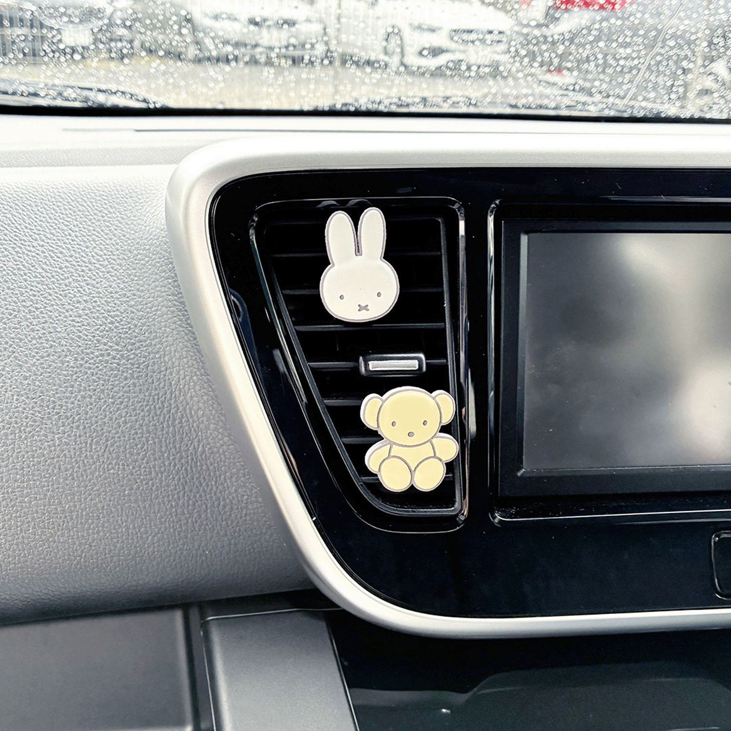 miffy エアコンルーバーアクセサリー  ミッフィー＆くま - 画像1