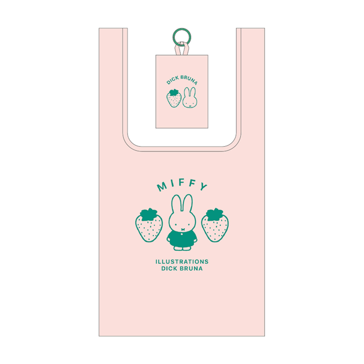 ミッフィー Dick Bruna エコバッグ ピンク BS26－3 - 画像1