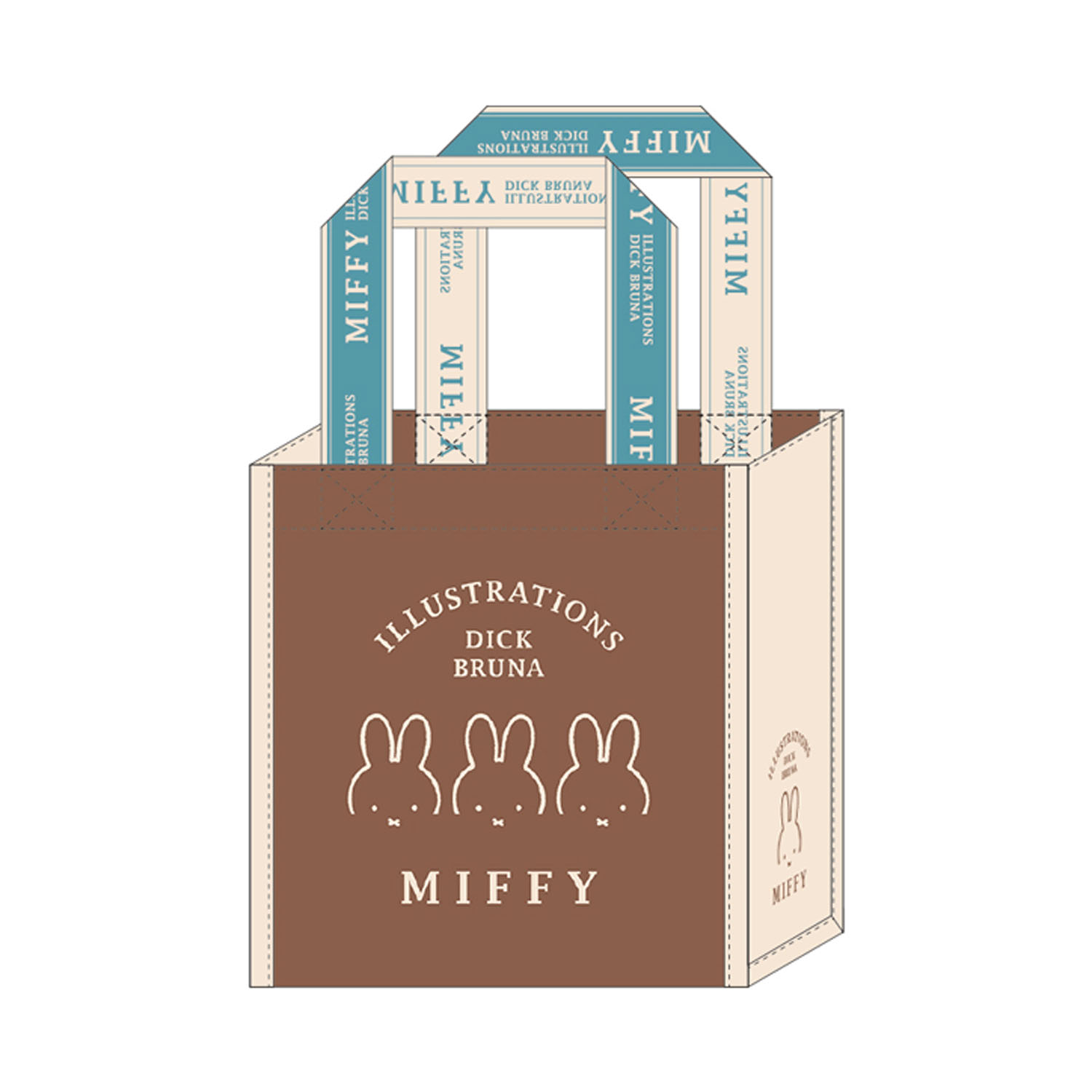 Dick Brunaミッフィー ショッピングバッグ ブラウン BS26－41 - 画像1