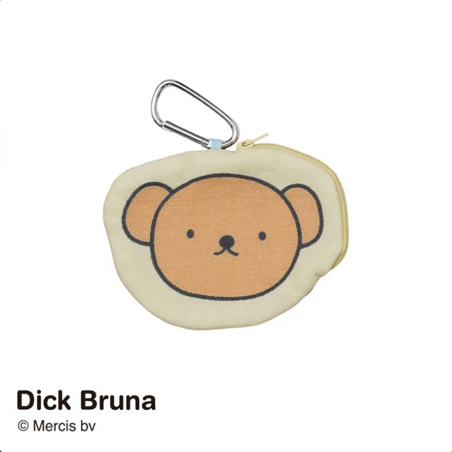 ミッフィーダイカットタオルポーチ ボリス クリーム - 画像1