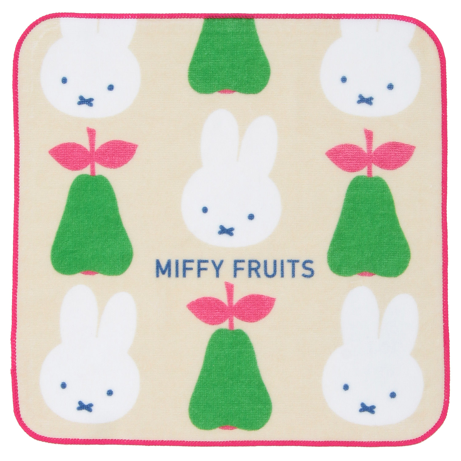 miffy インクジェットミニタオル ベージュ MIFFY FRUITS - 画像1
