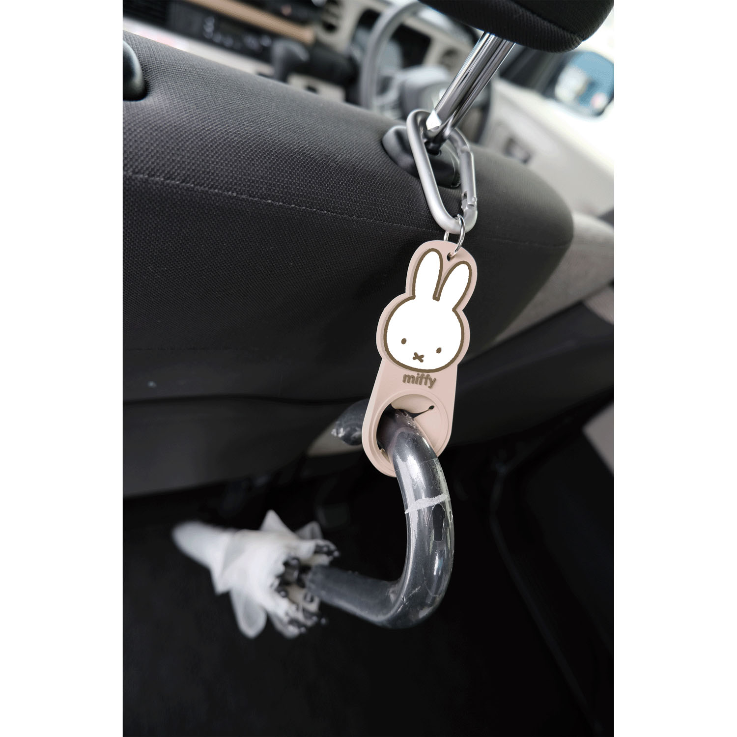 miffy ヘッドレスト傘ホルダー   ミッフィーフェイス - 画像1