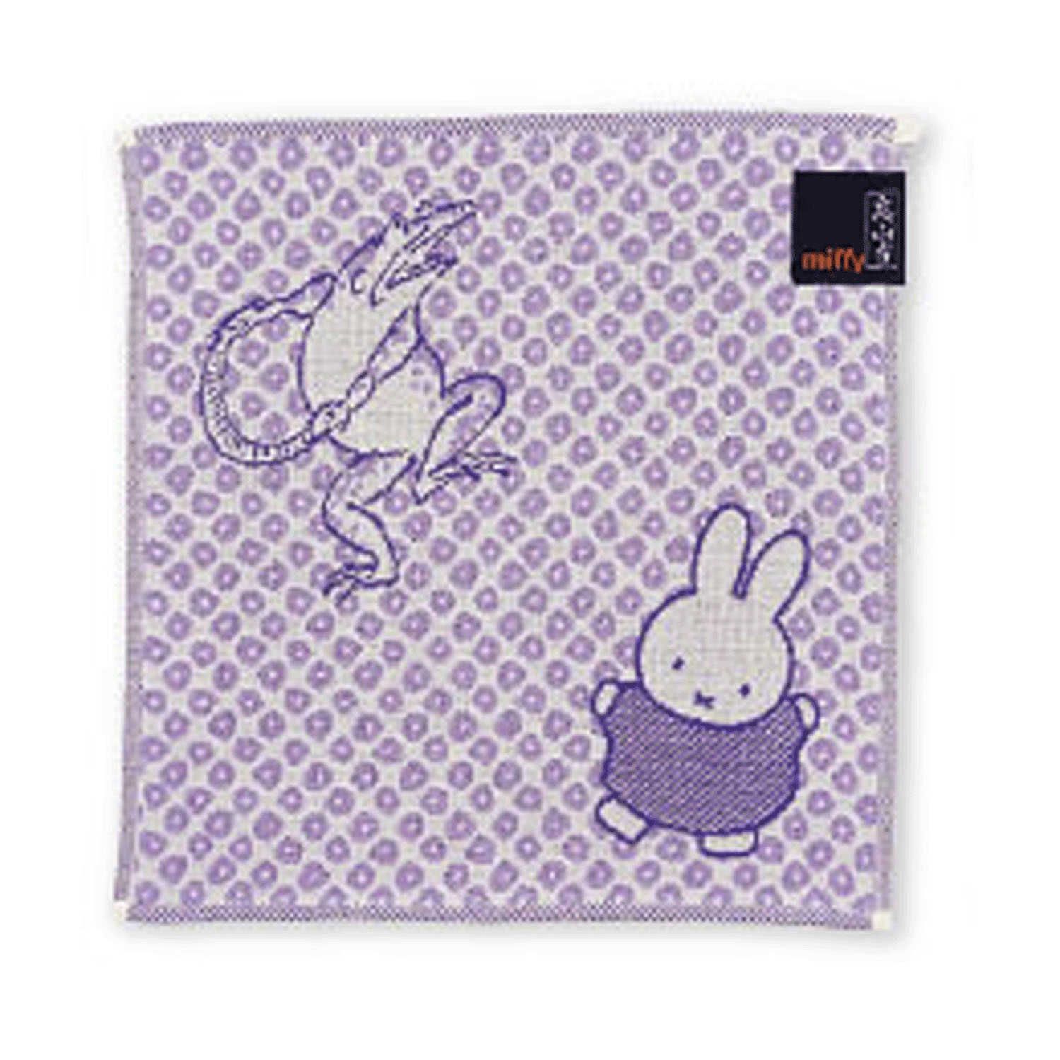 miffy×鳥獣戯画 ガーゼミニタオル おどろうよ - 画像1