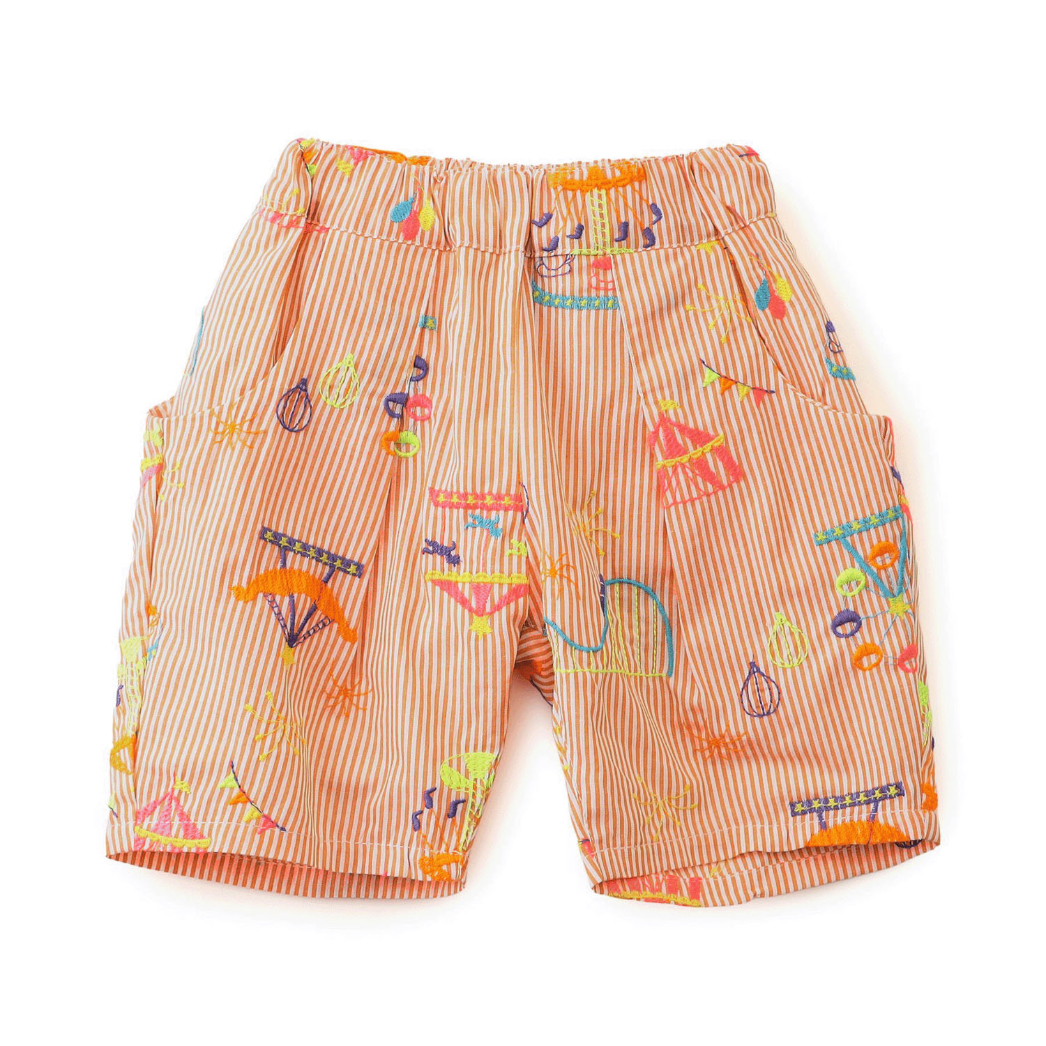 遊園地刺繍パンツ 5分丈 - 画像2