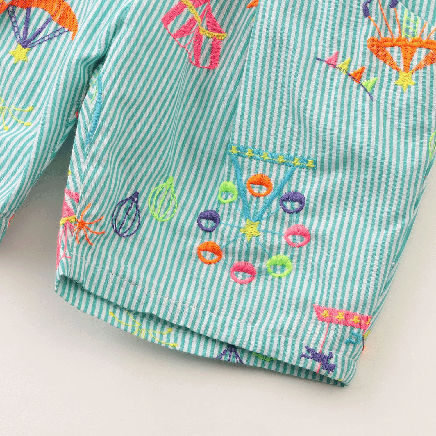 遊園地刺繍パンツ 5分丈 - 画像12