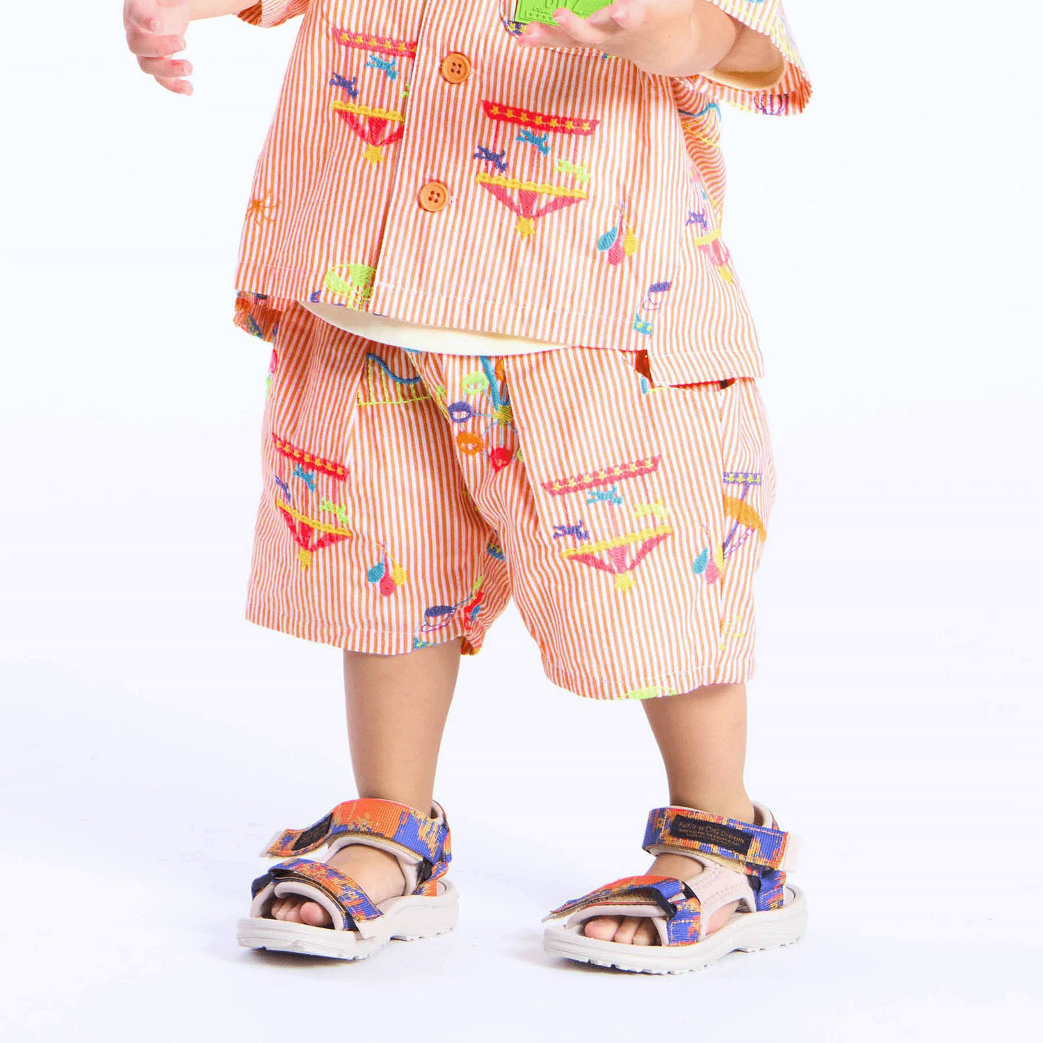 遊園地刺繍パンツ 5分丈 - 画像4