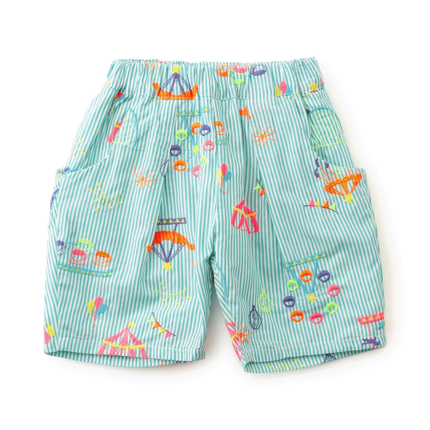 遊園地刺繍パンツ 5分丈 - 画像6