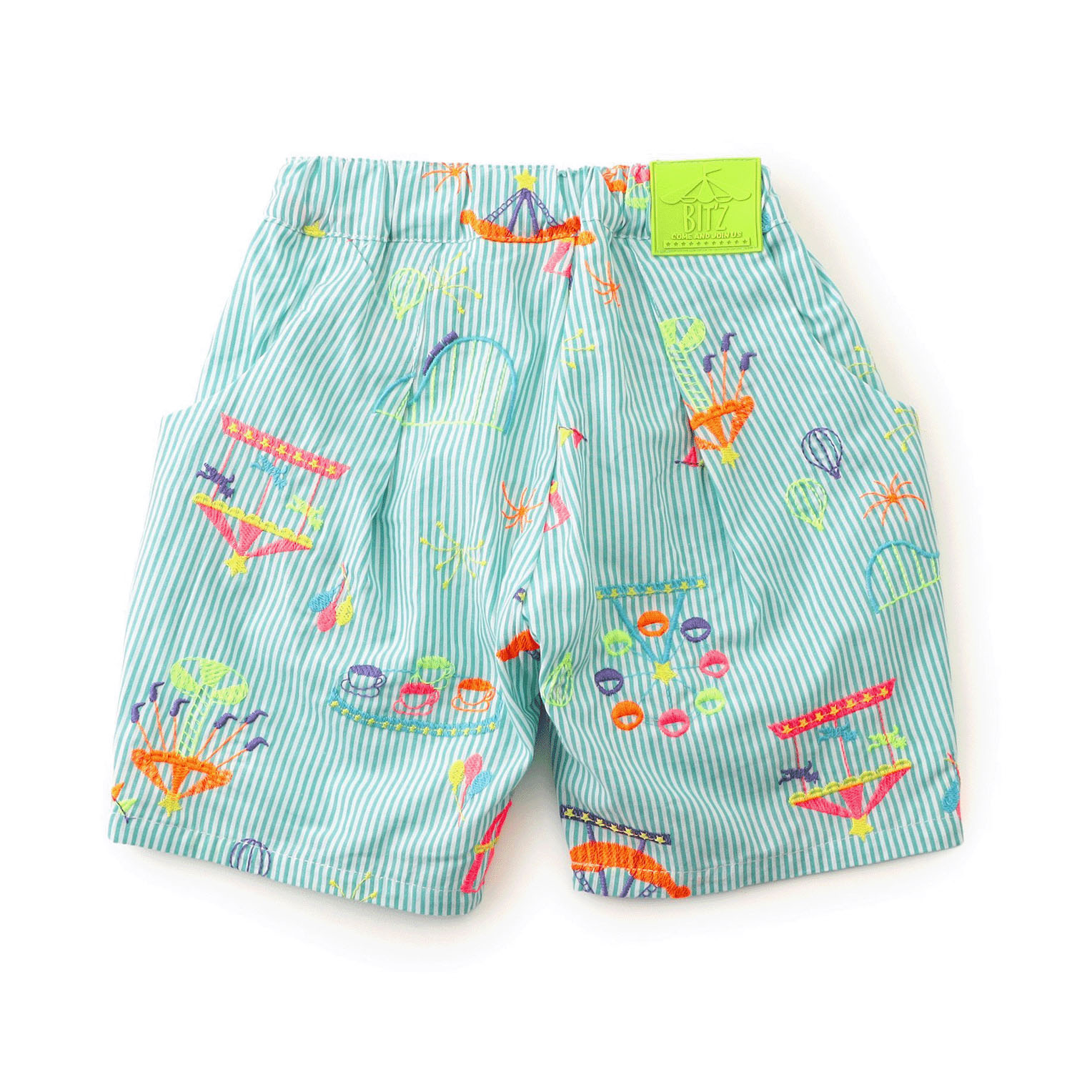 遊園地刺繍パンツ 5分丈 - 画像7