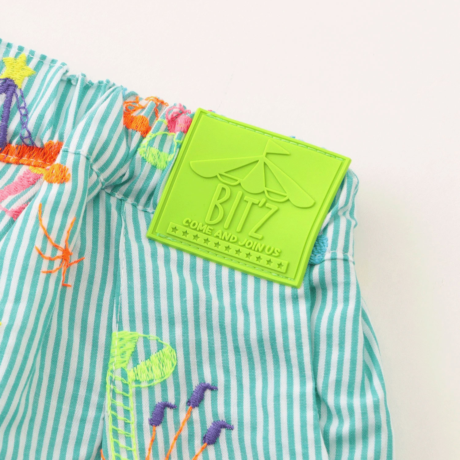 遊園地刺繍パンツ 5分丈 - 画像9