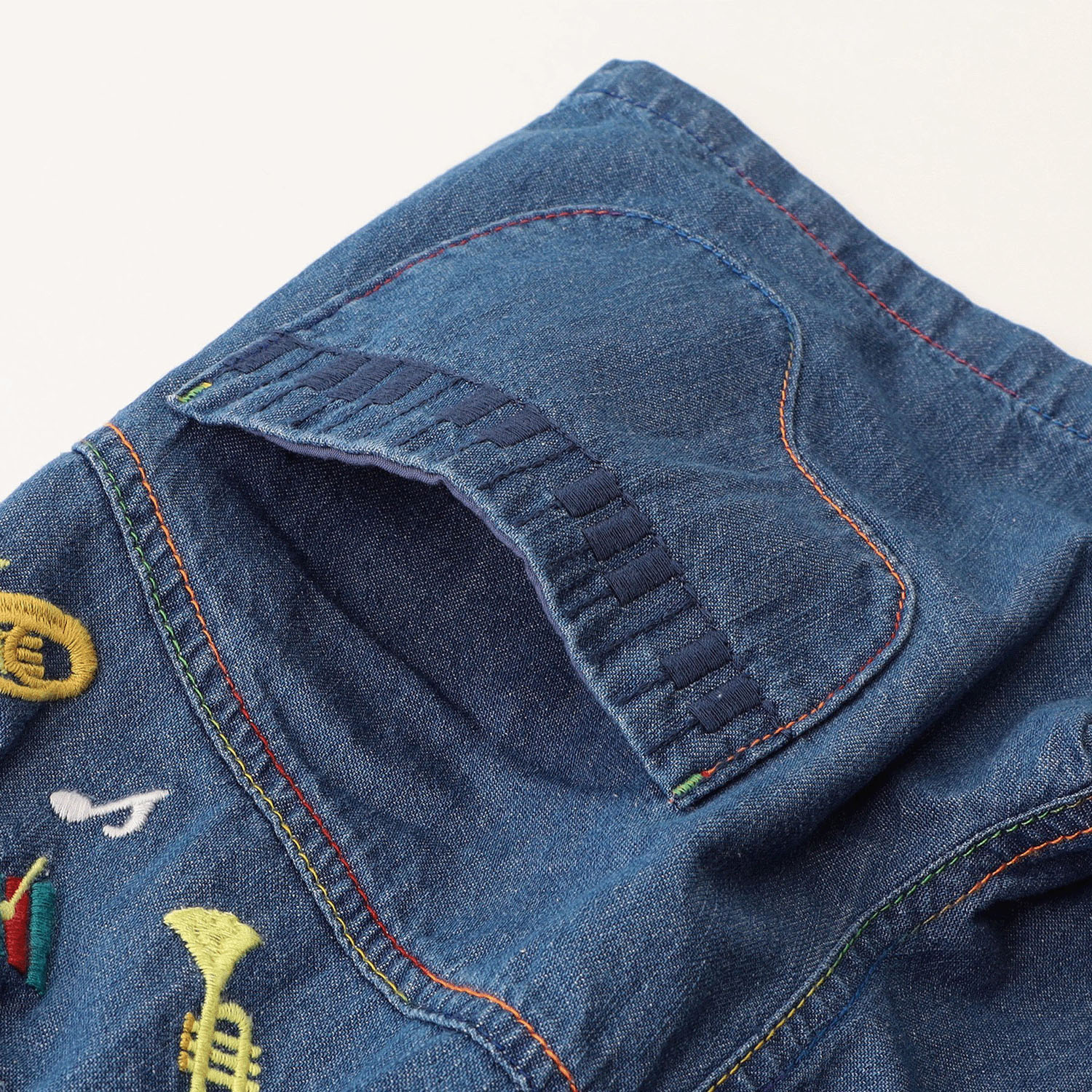 楽器刺繍FUNパンツ 5分丈 - 画像11