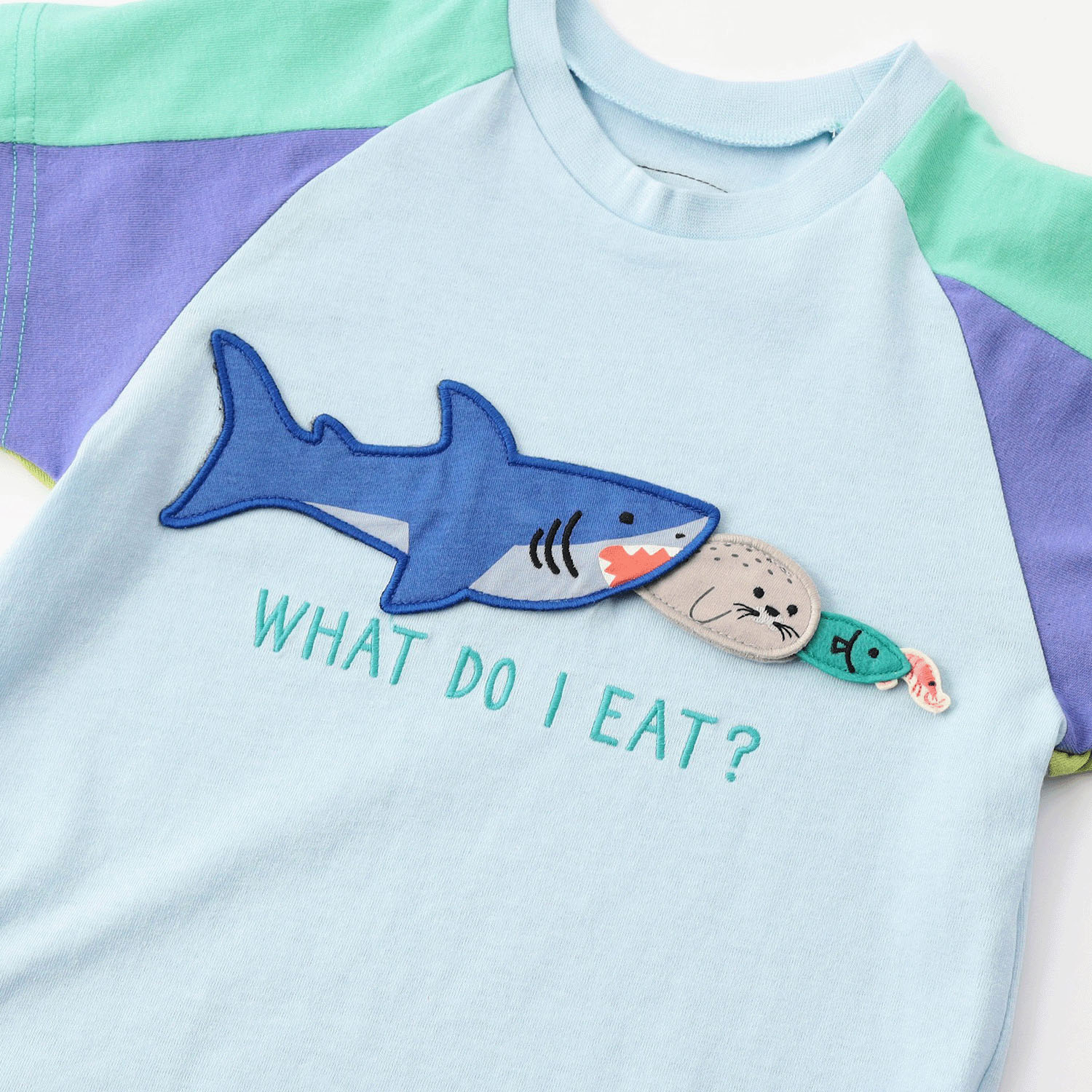 【知育】動物達のごはん何かなTシャツ - 画像4