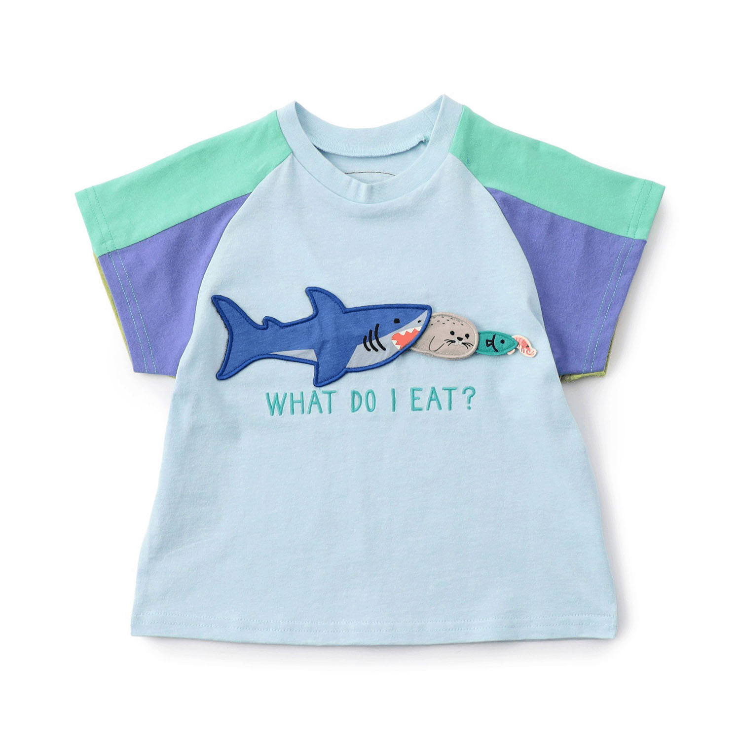 【知育】動物達のごはん何かなTシャツ