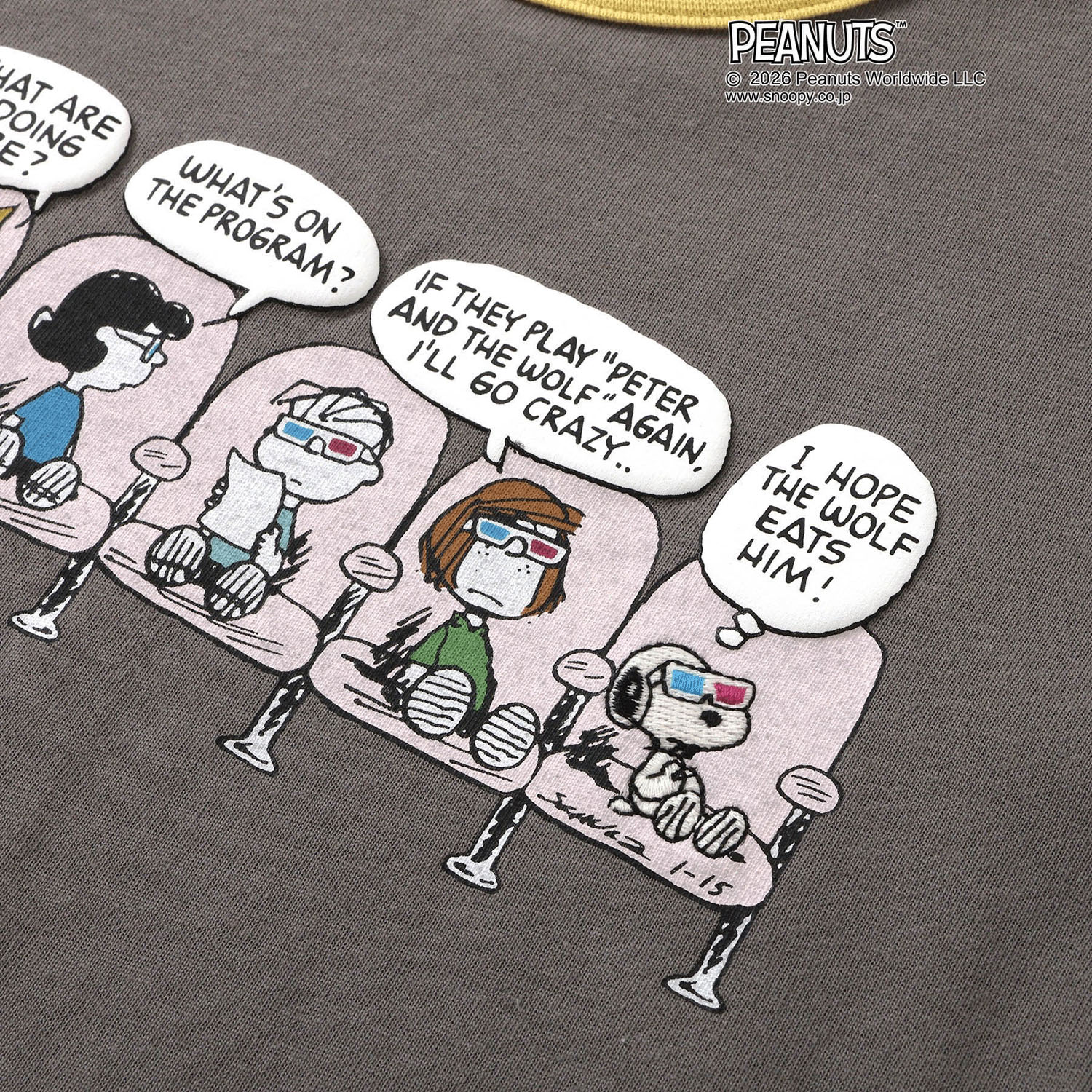 PEANUTS ステッチアートTシャツ - 画像11