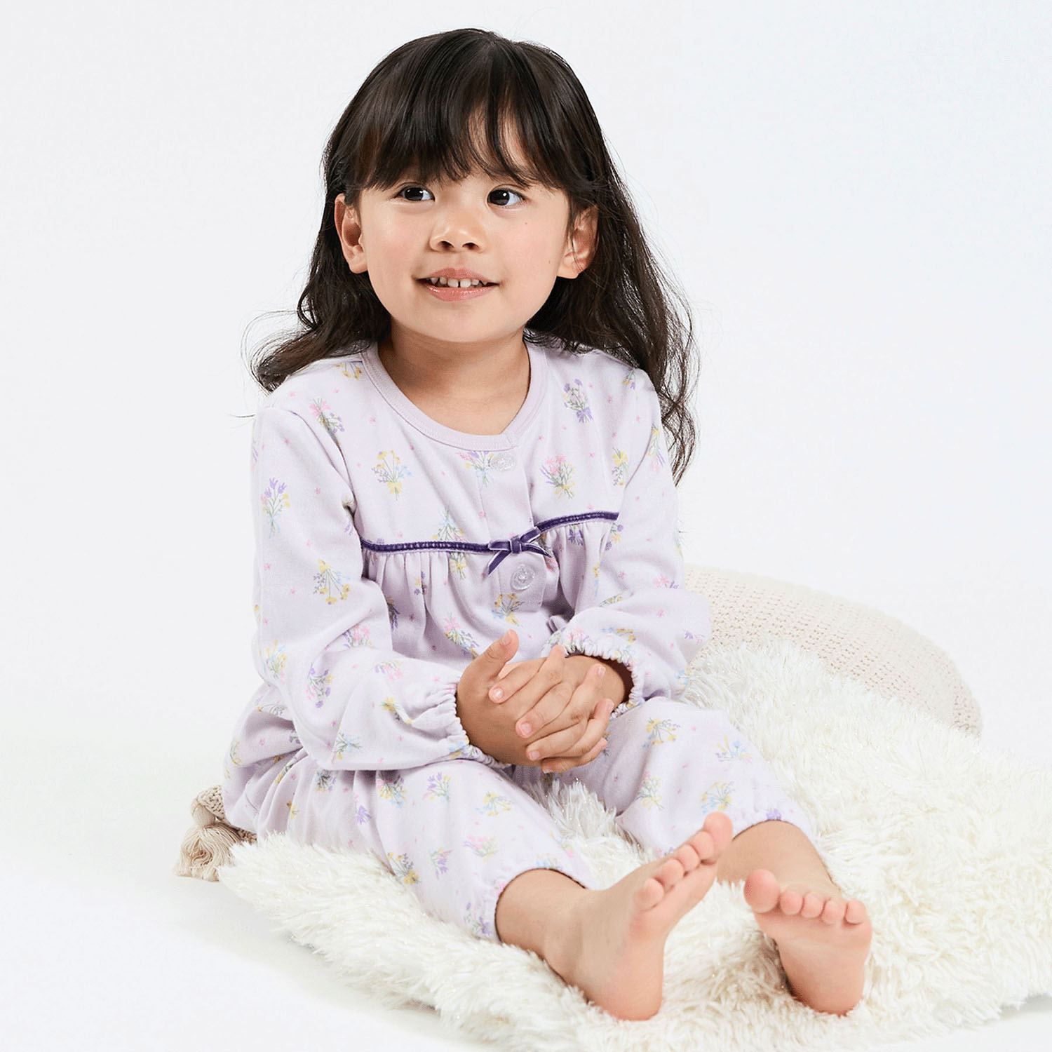 ブーケ柄 前あきパジャマ - 画像2