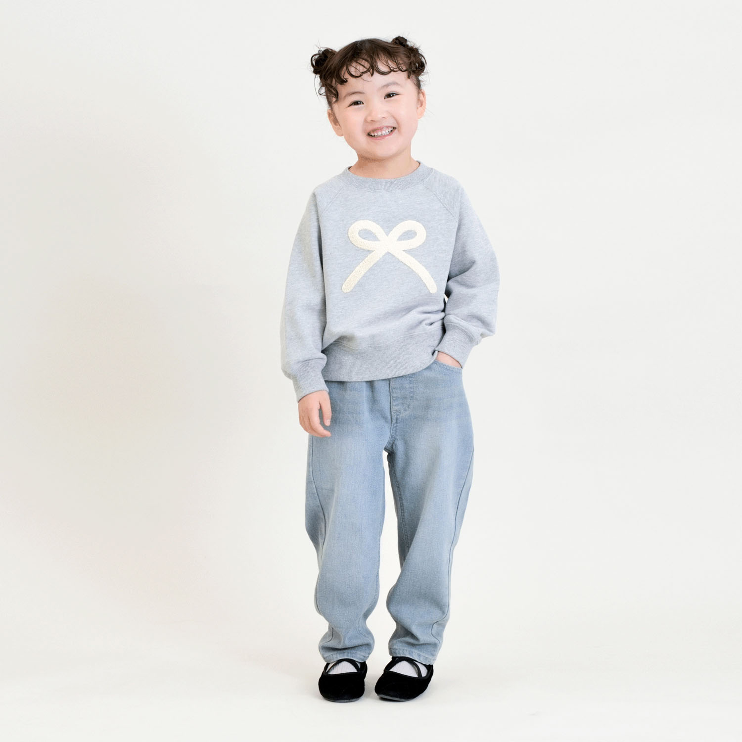 サガラりぼん刺繍トレーナー - 画像1