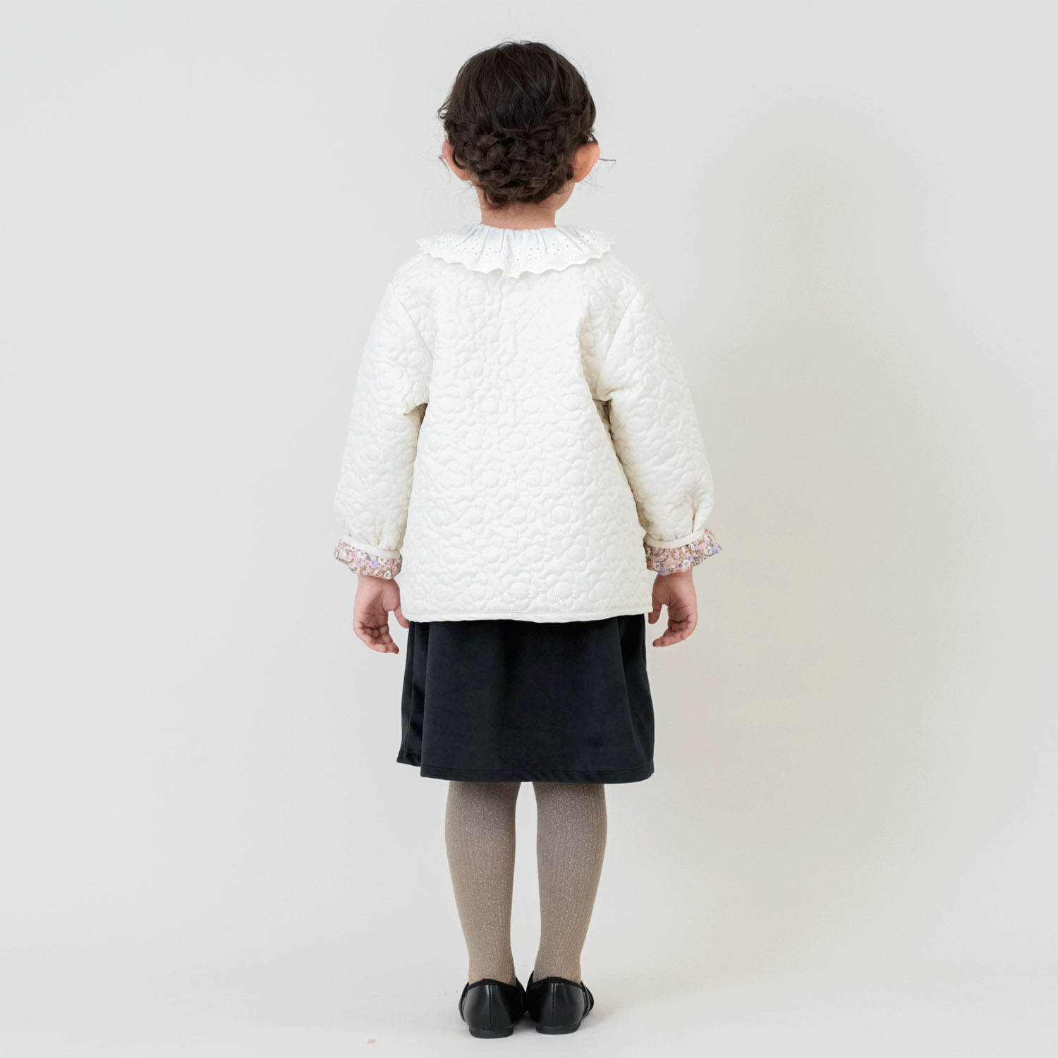 リバーシブルフラワーキルトジャケット - 画像4