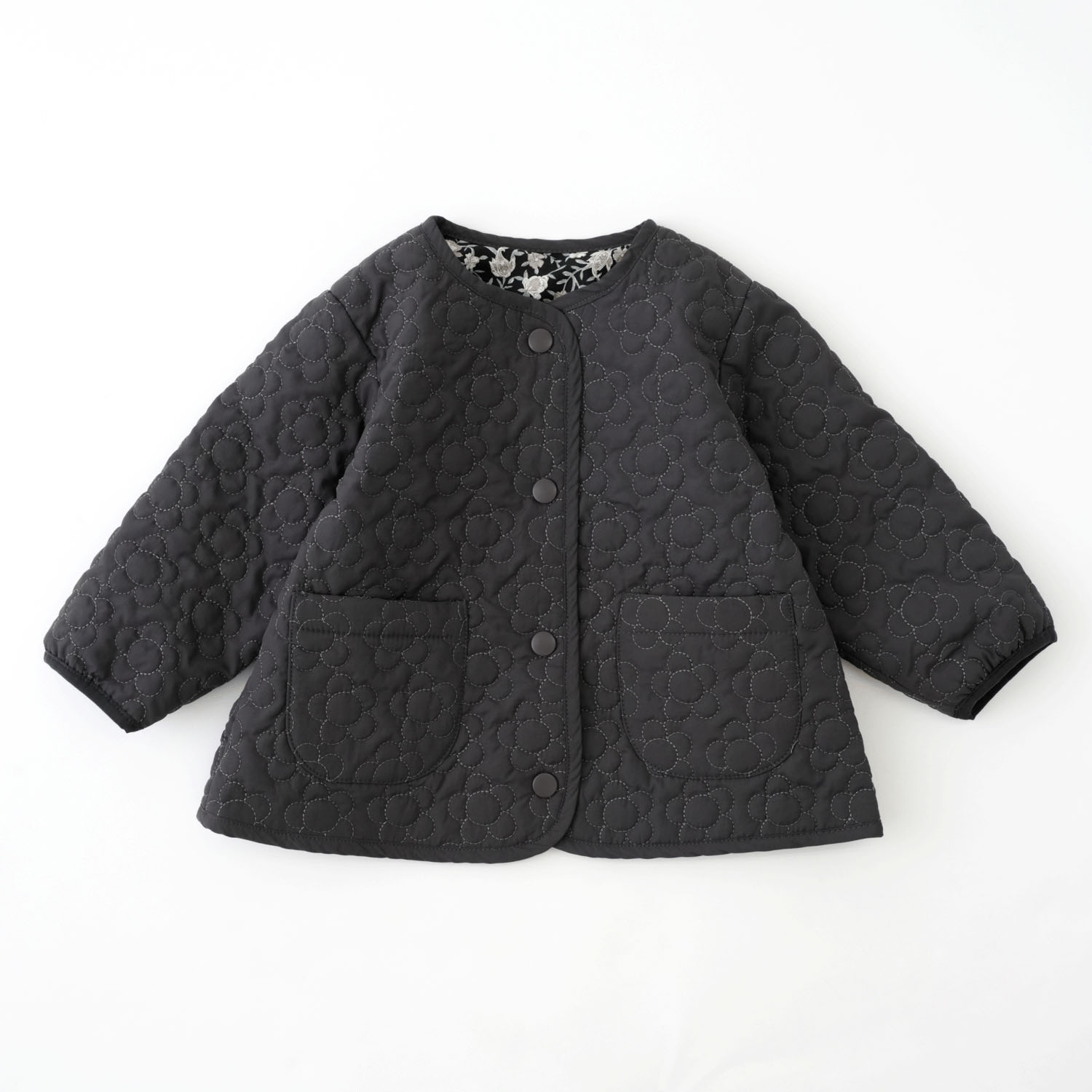 リバーシブルフラワーキルトジャケット - 画像5