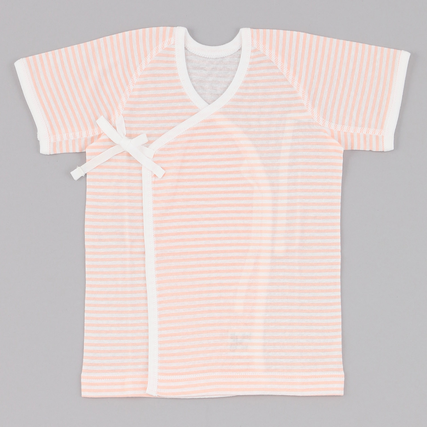 短肌着 ボーダー - 画像1