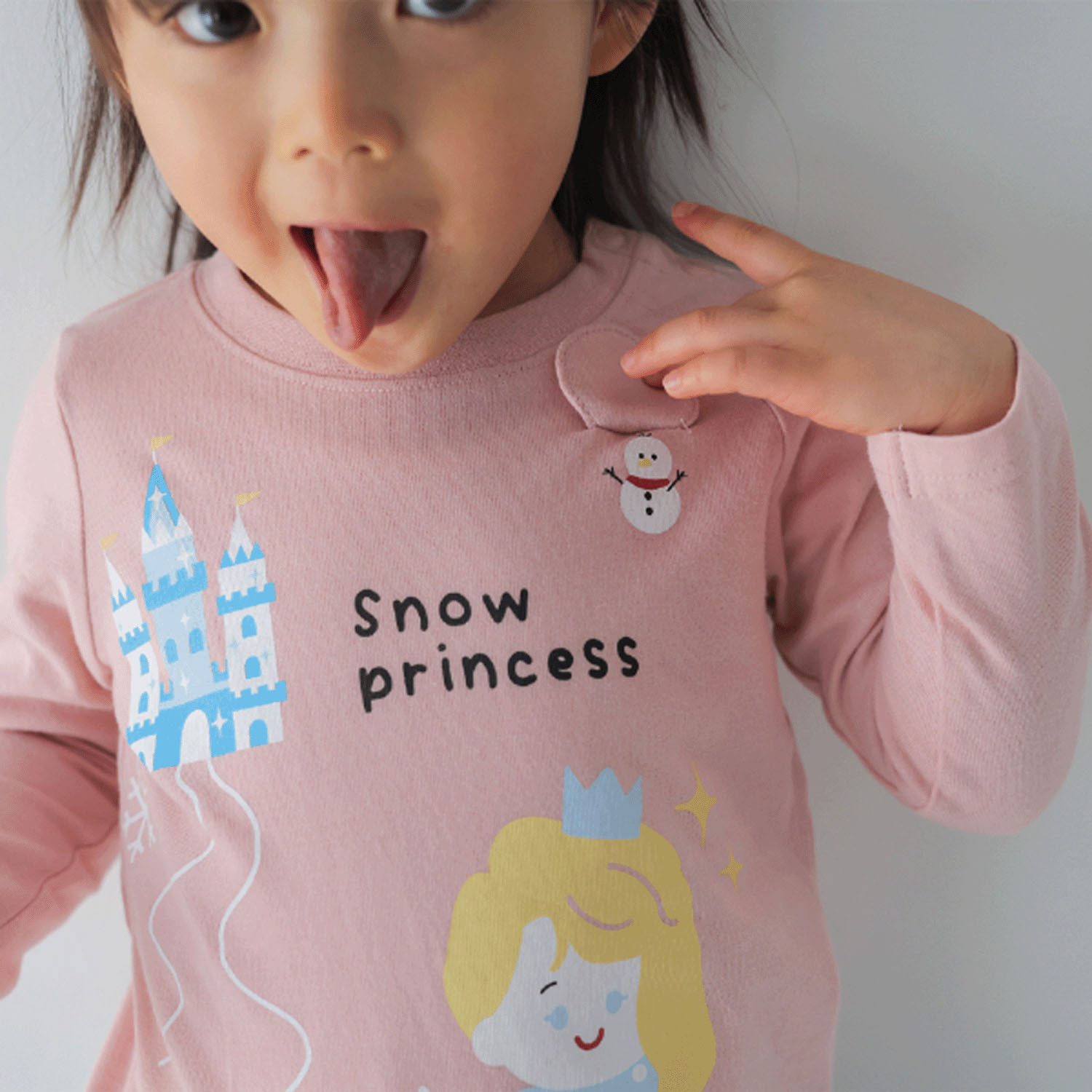 雪のお姫様 ロングTシャツ - 画像5