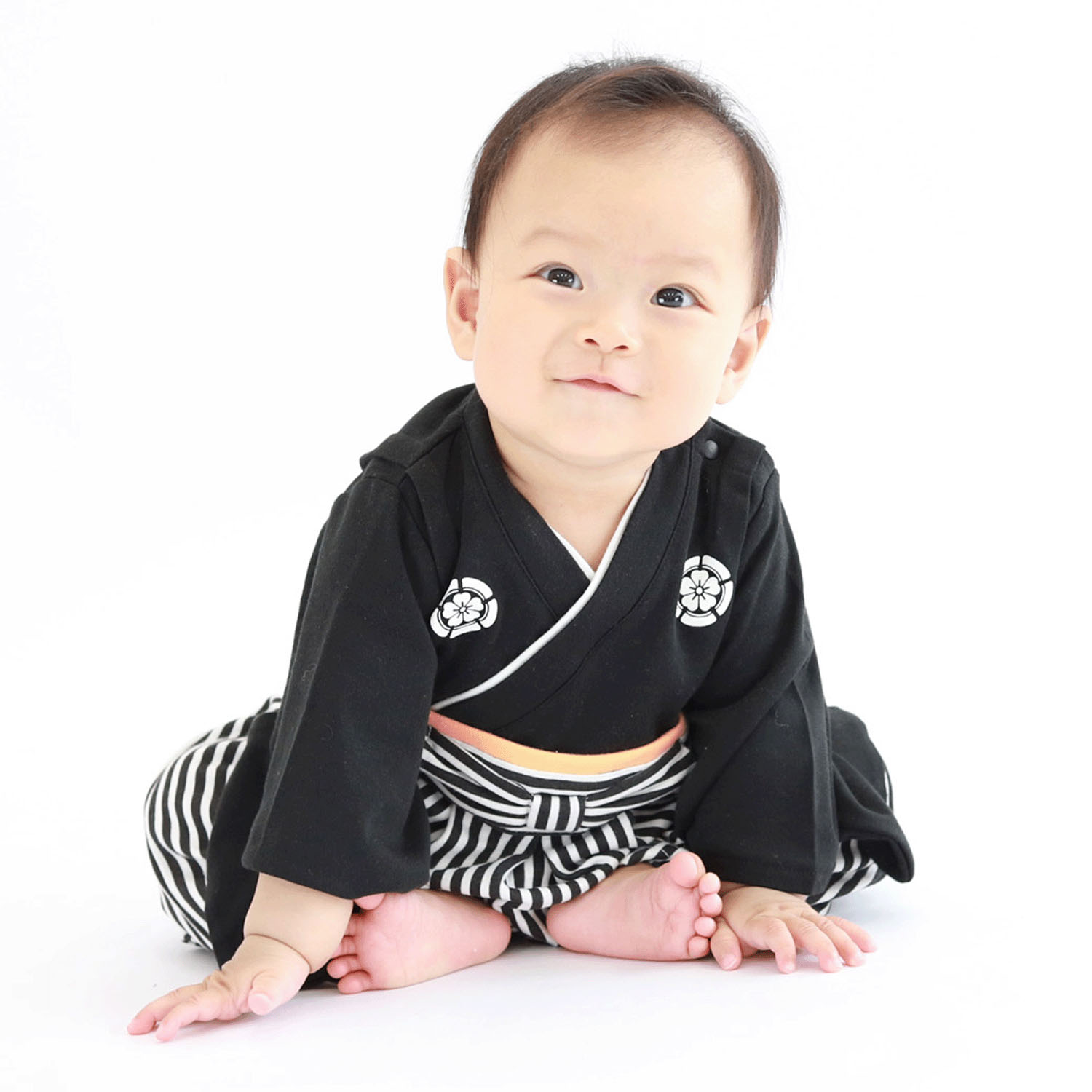 男児はかまロンパース 80cm - 画像1