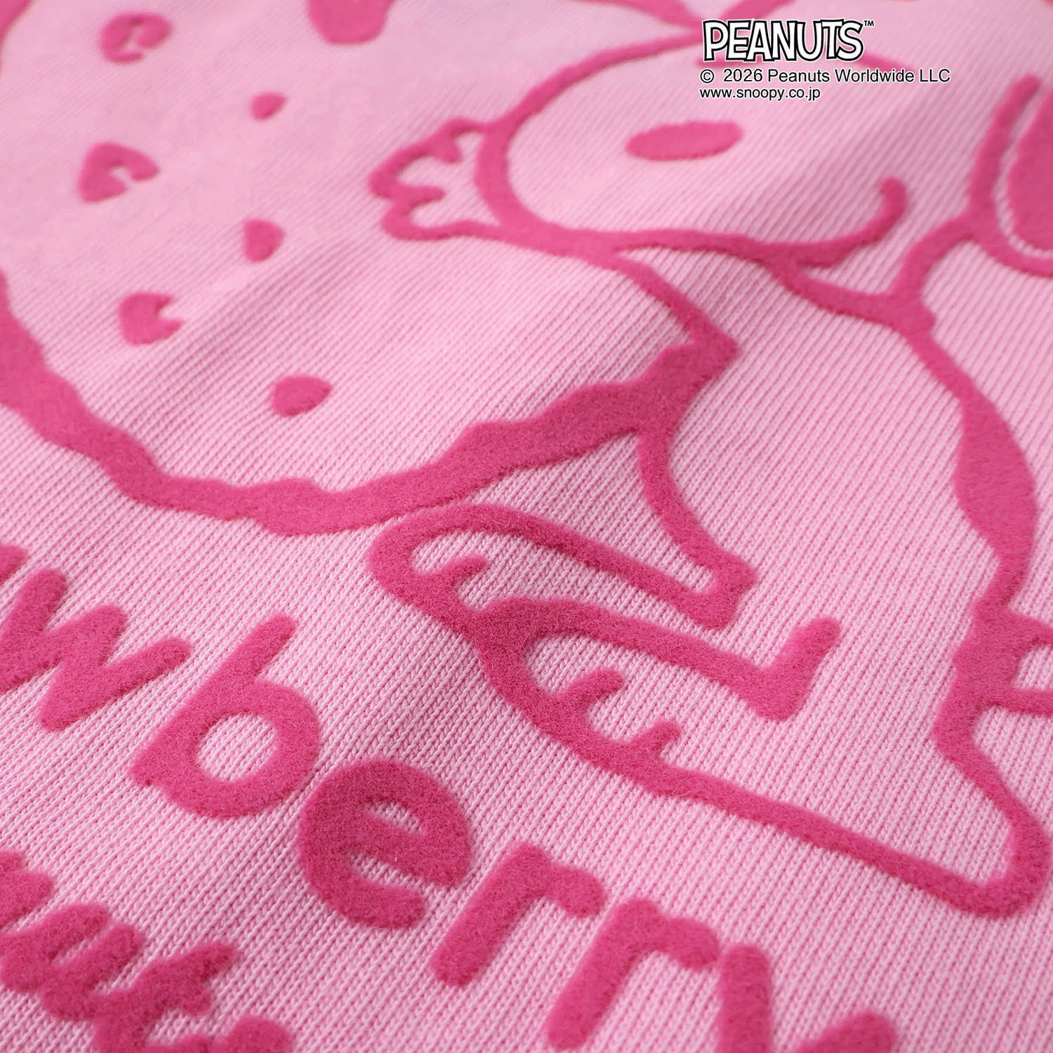 PEANUTS AラインフロッキーTシャツ - 画像7