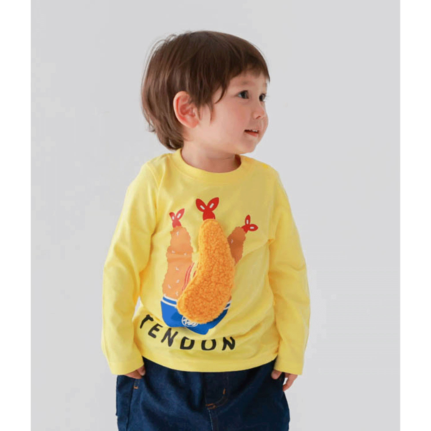 メガ海老天 ロングTシャツ - 画像3