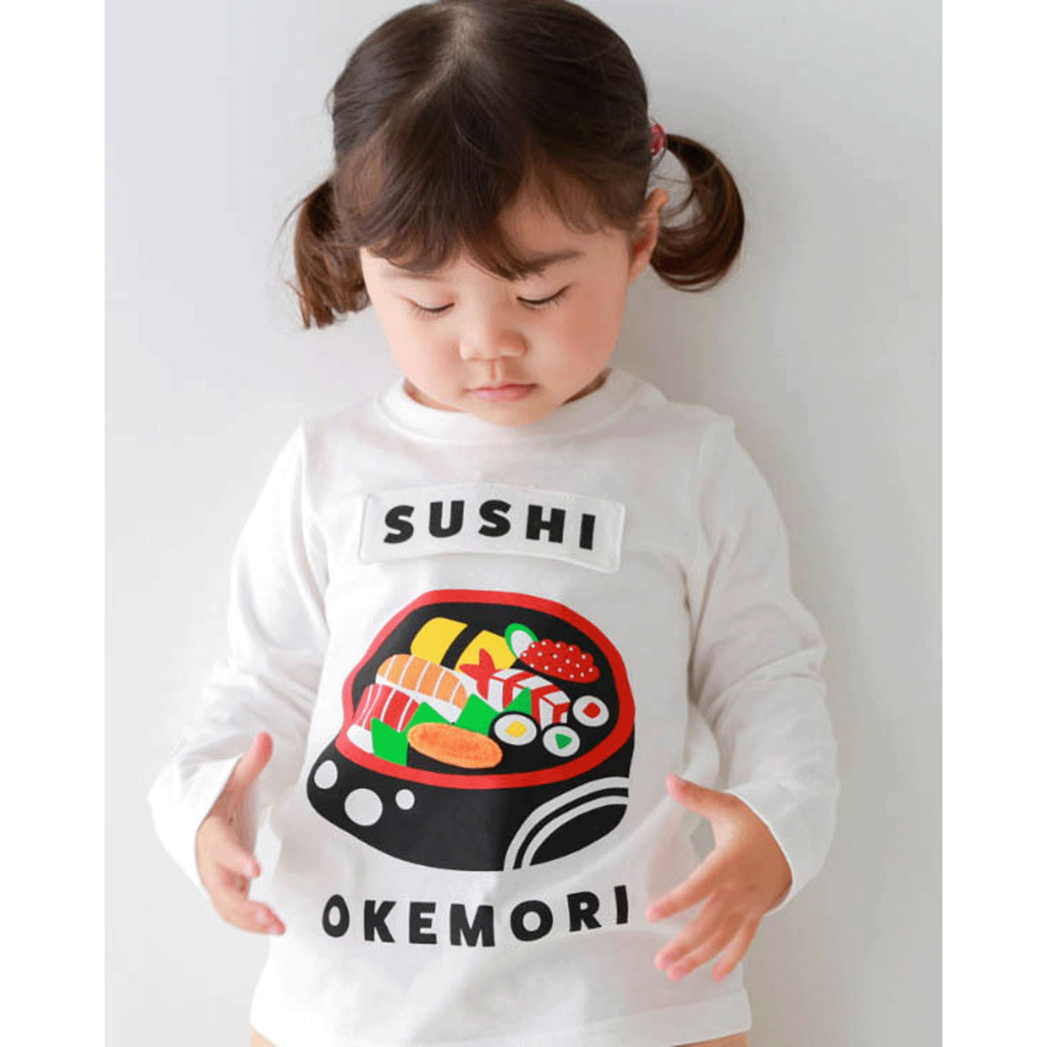 桶のお寿司 ロングTシャツ - 画像2