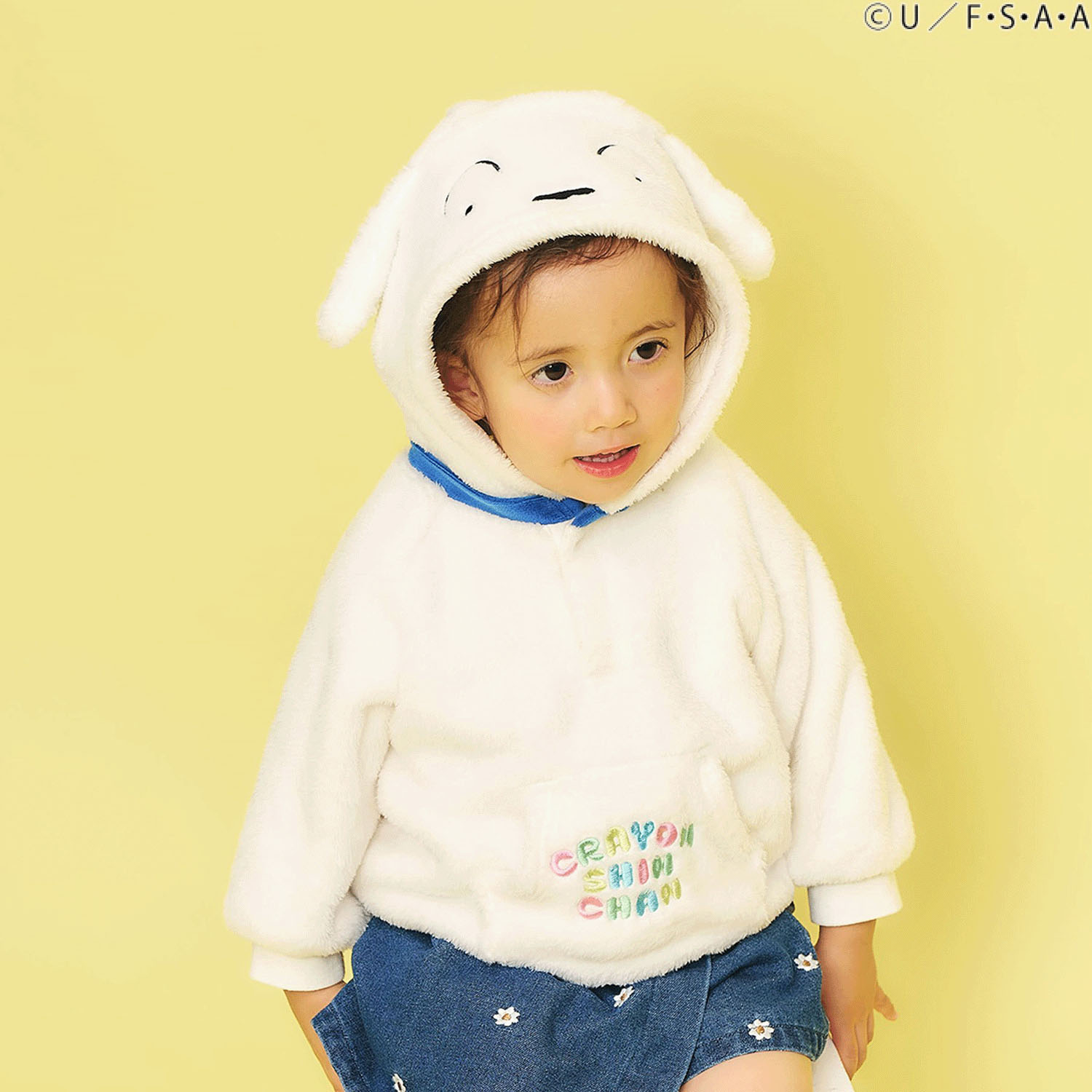 クレヨンしんちゃん パーカー シロ - 画像1