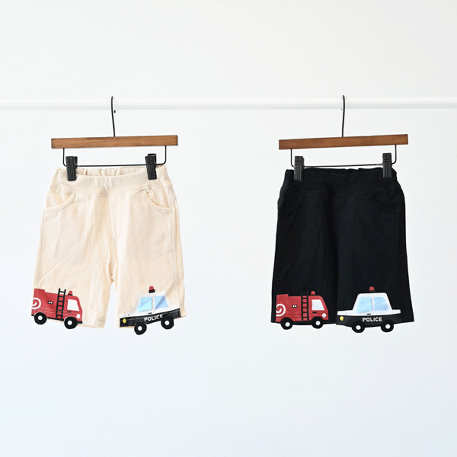 働く車ハーフパンツ - 画像1