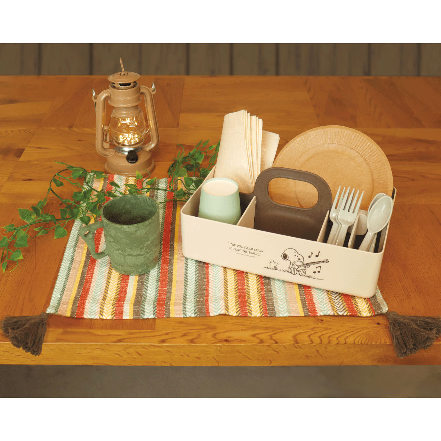 スヌーピー モッテケース ベージュ×D－ban - 画像2