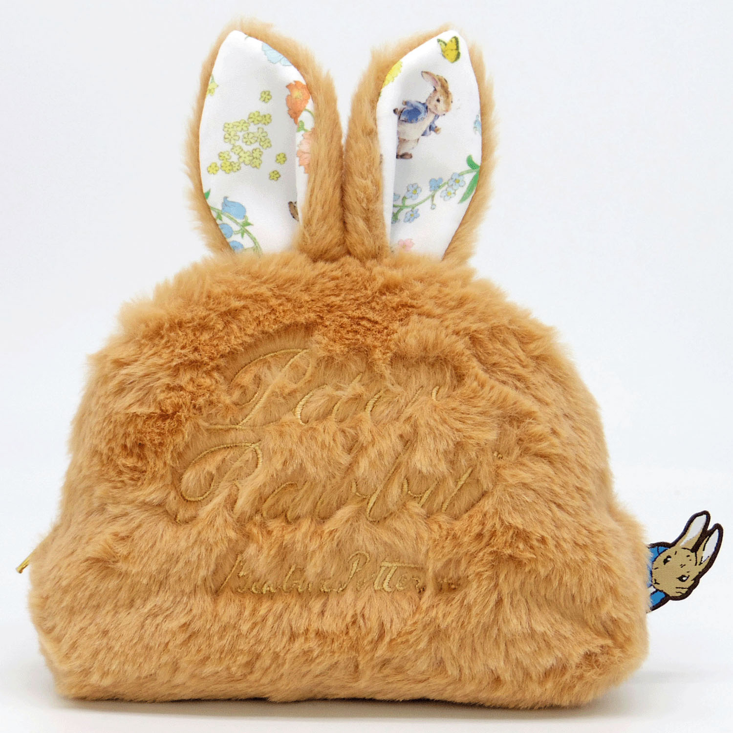 ピーターラビット 耳付ポーチ フラワー - 画像1