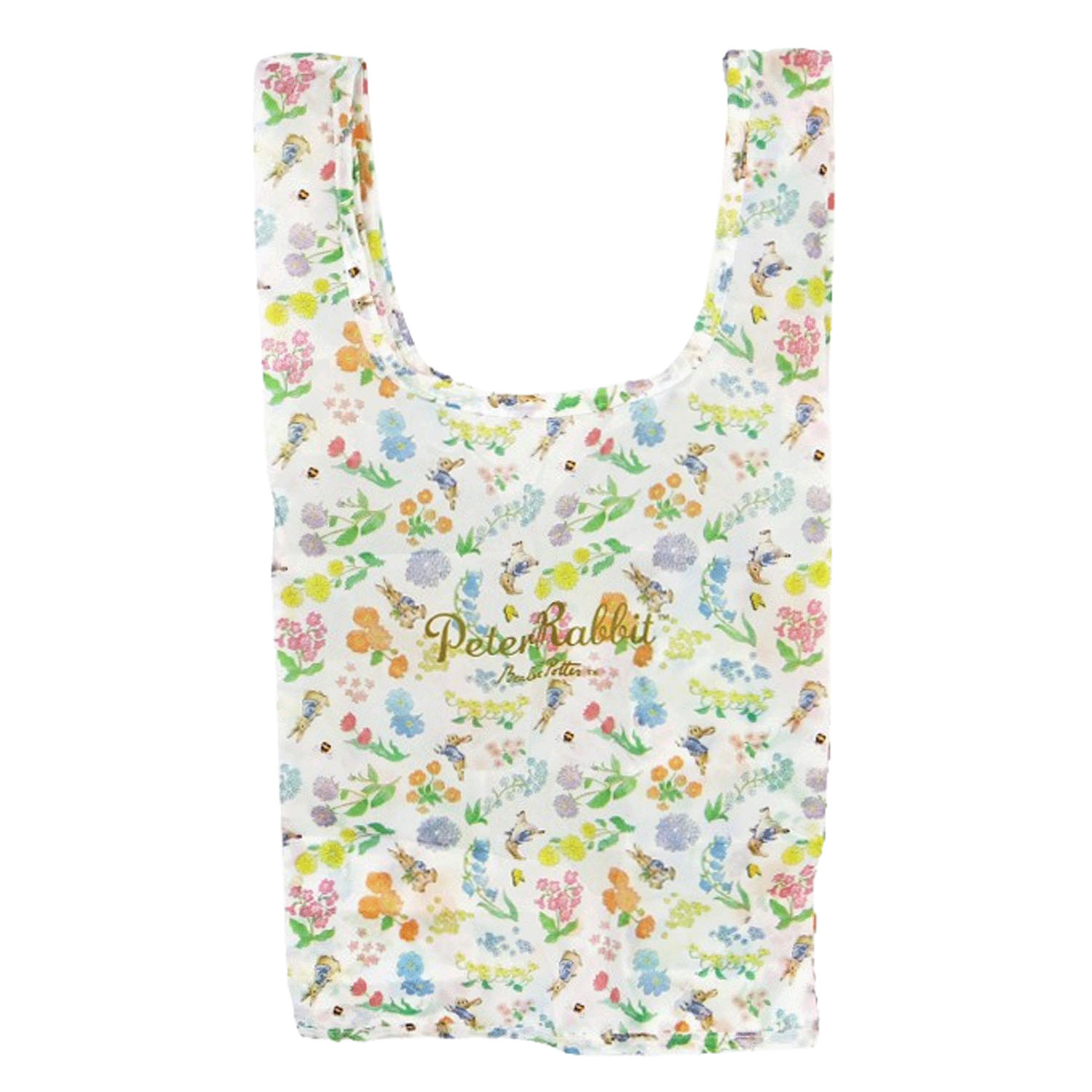 ピーターラビット ぬいぐるみエコバッグ フラワー - 画像2