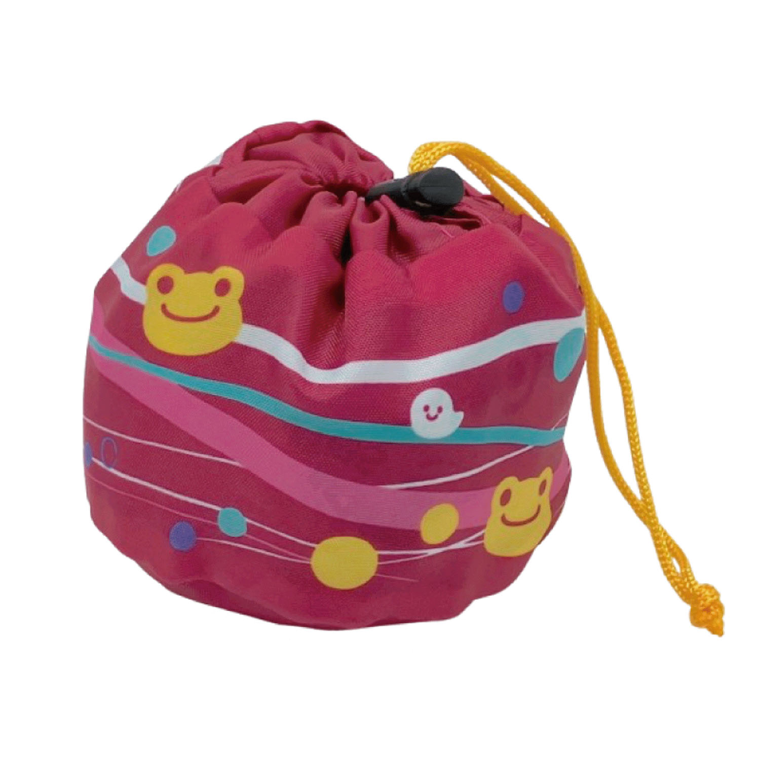 かえるのピクルス にっこり縁日 ヨーヨーエコバッグ PK - 画像3