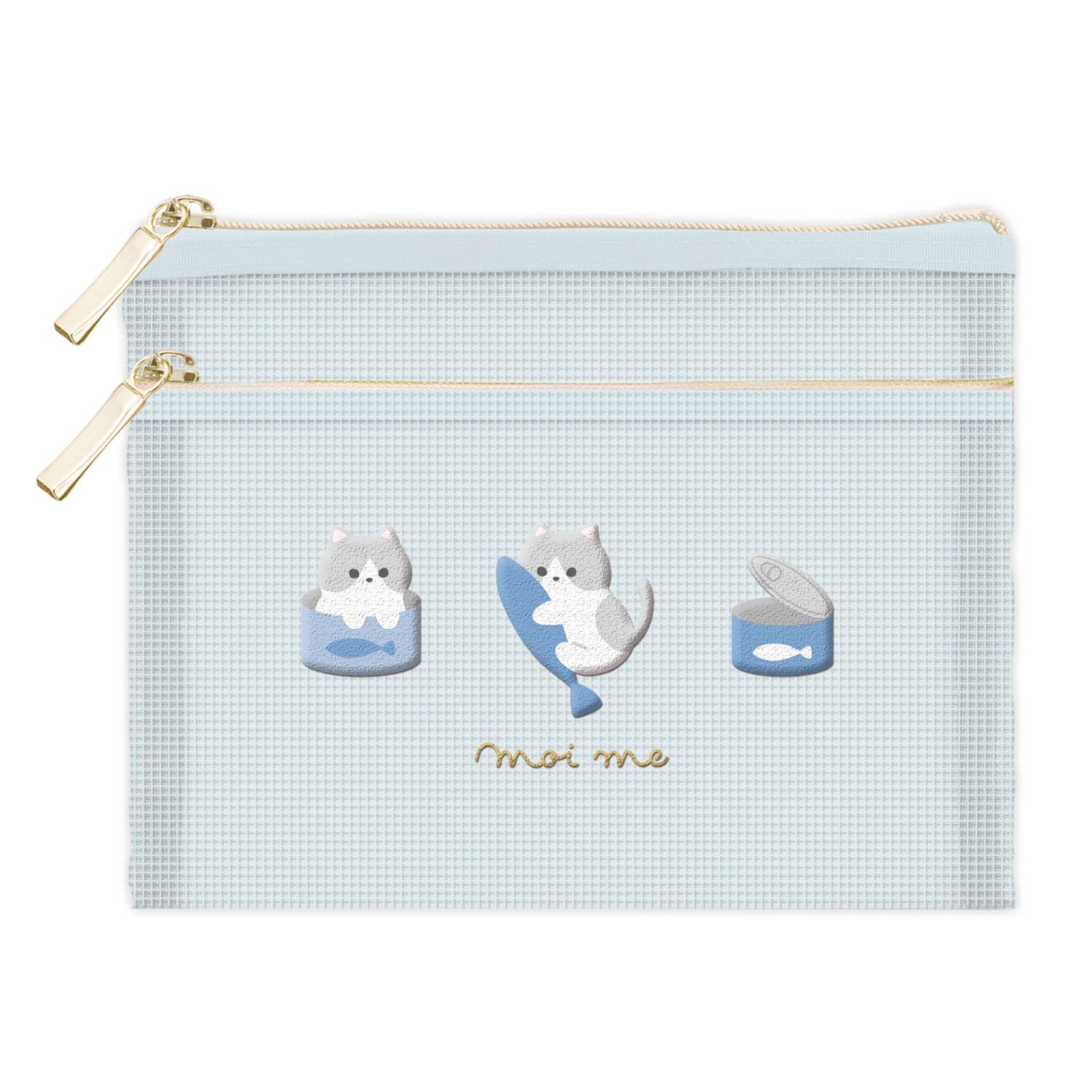 モイミー フラットポーチ ねこ - 画像1