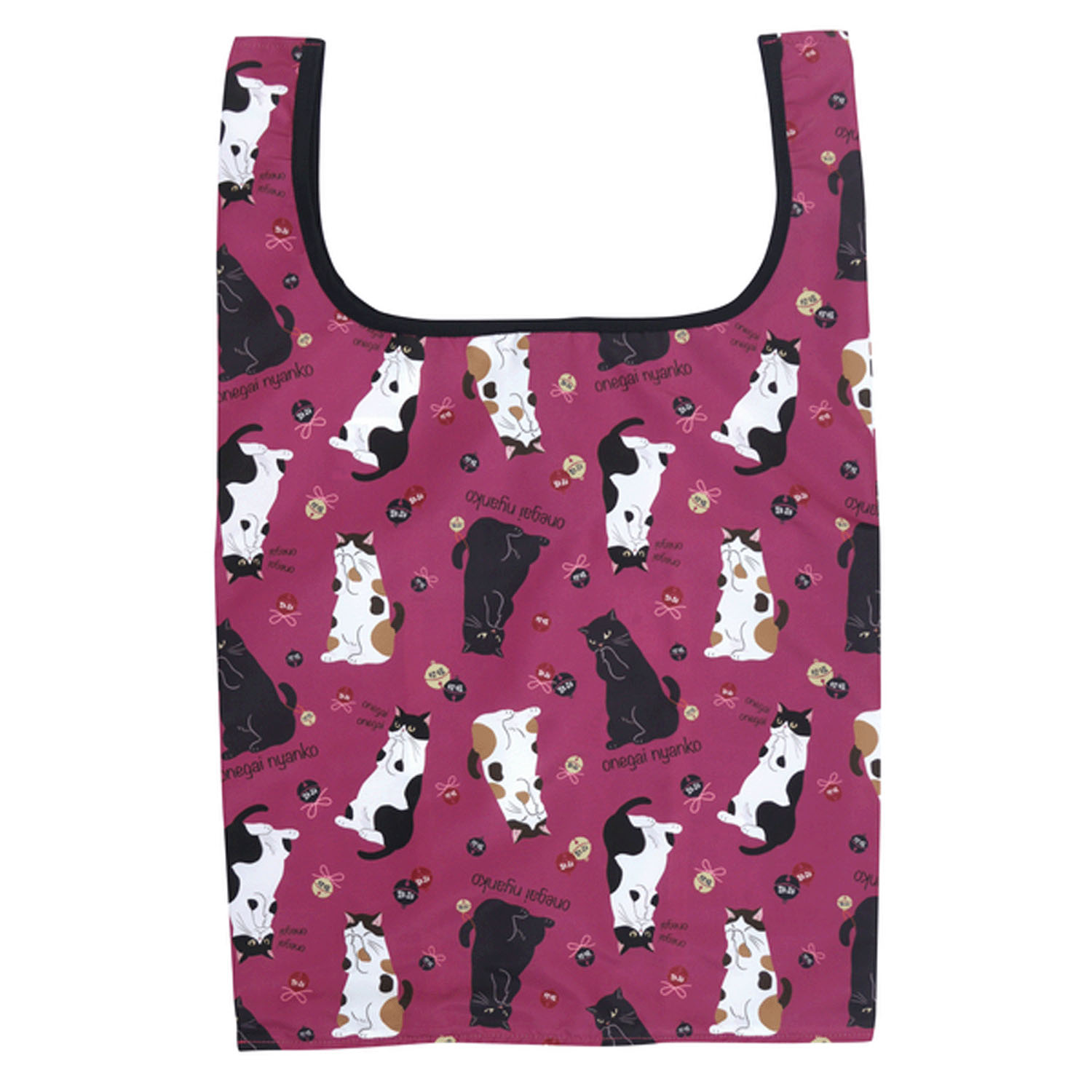 エコバッグ おねがいニャンコ