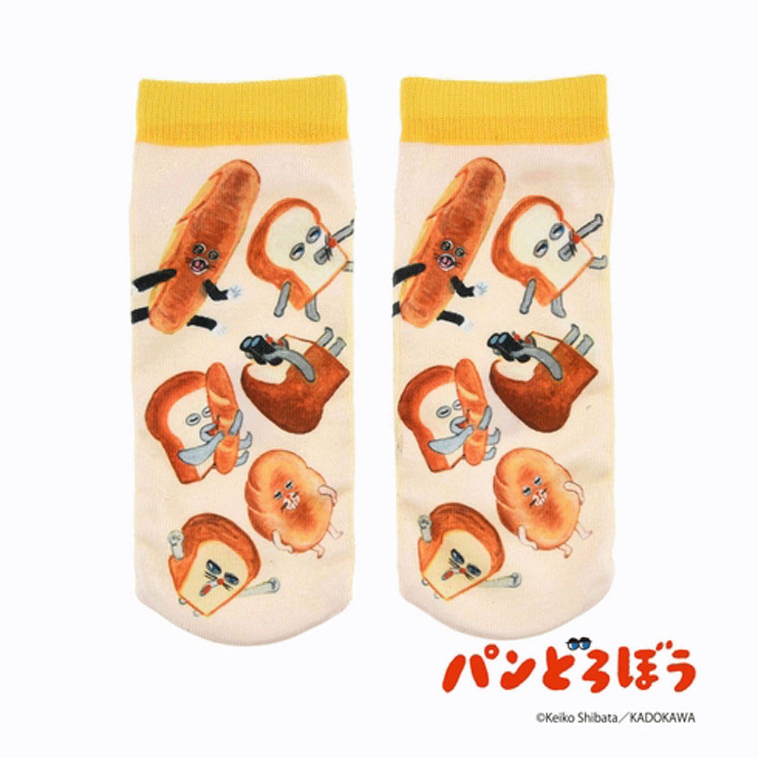 パンどろぼう 靴下 スニーカー丈 キャメル