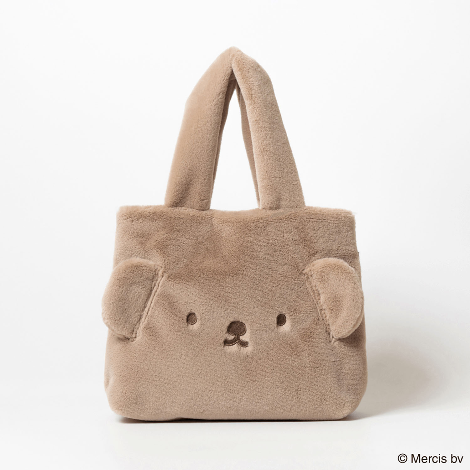 ボリス  FACE FUR トートバッグ ブラウン - 画像1