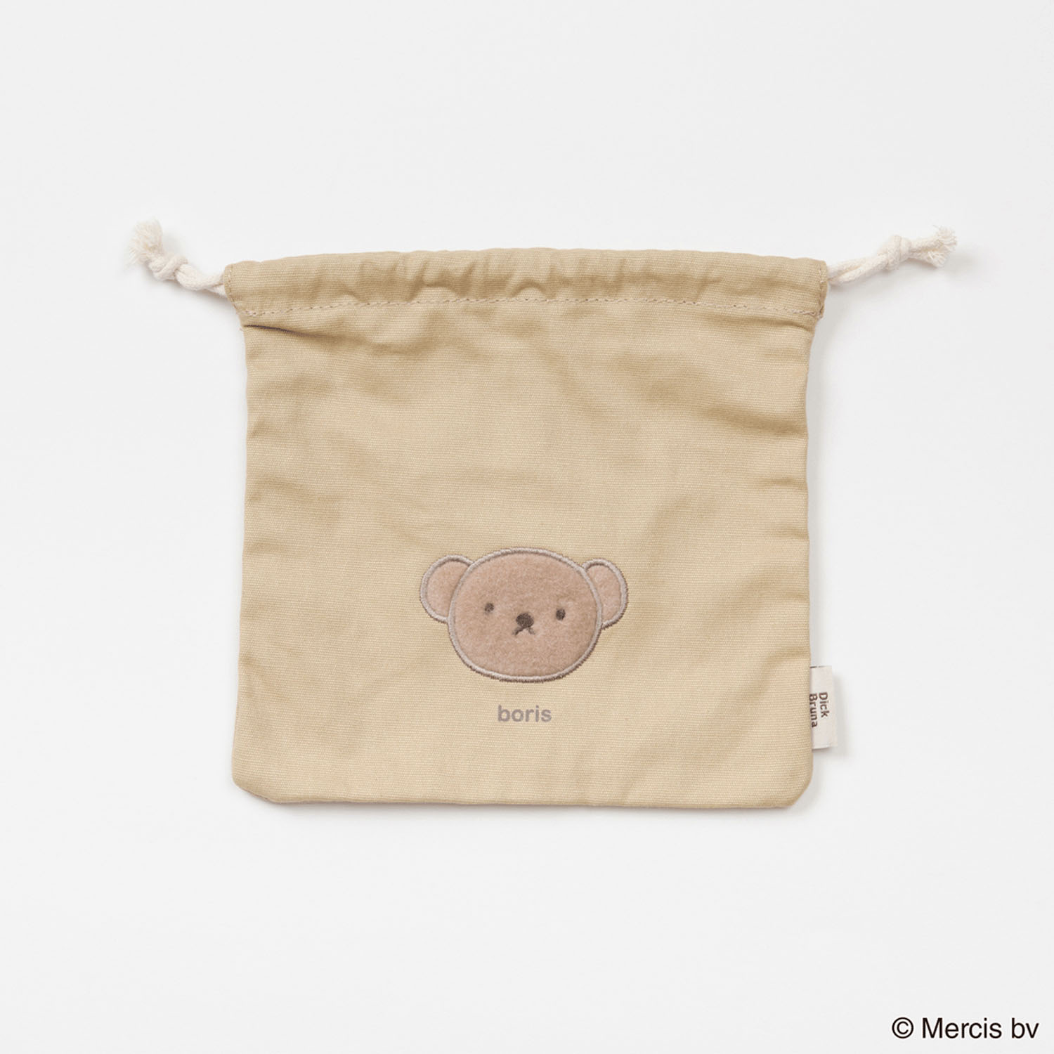 BRUNA FLUFFY APPLIQUE巾着 ボリス