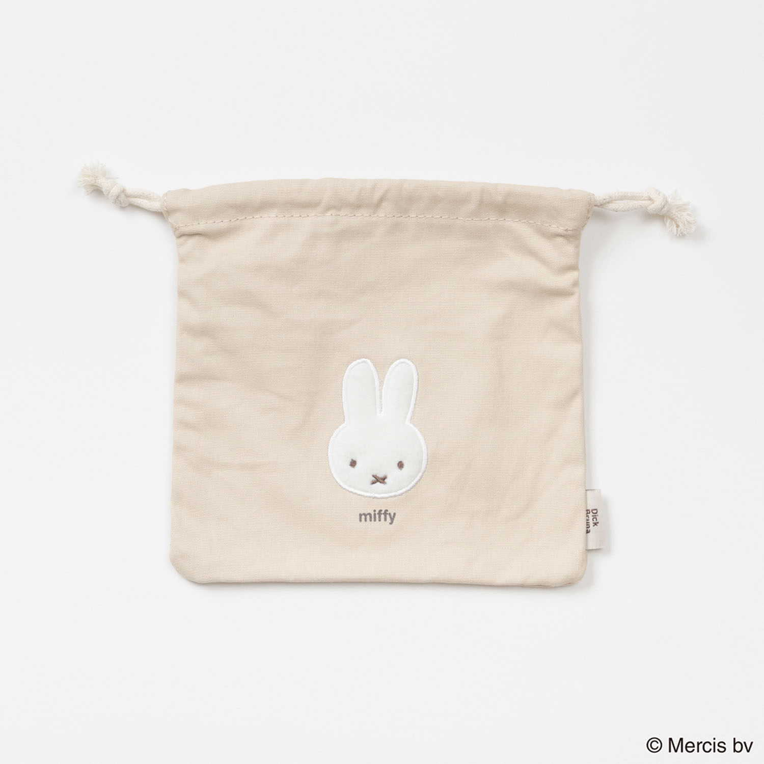 BRUNA FLUFFY APPLIQUE巾着 ミッフィー - 画像1